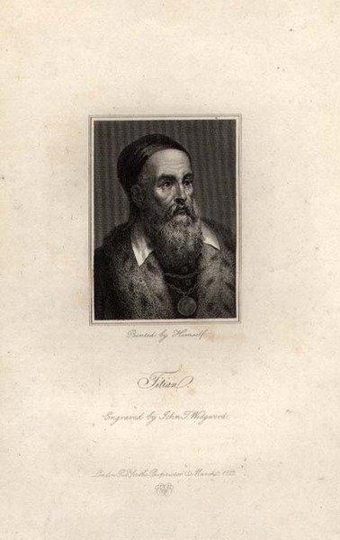Portret Tycjana, wyryty przez Johna T. Wedgwooda autorstwa Titian (c.1488 1576) (after)
