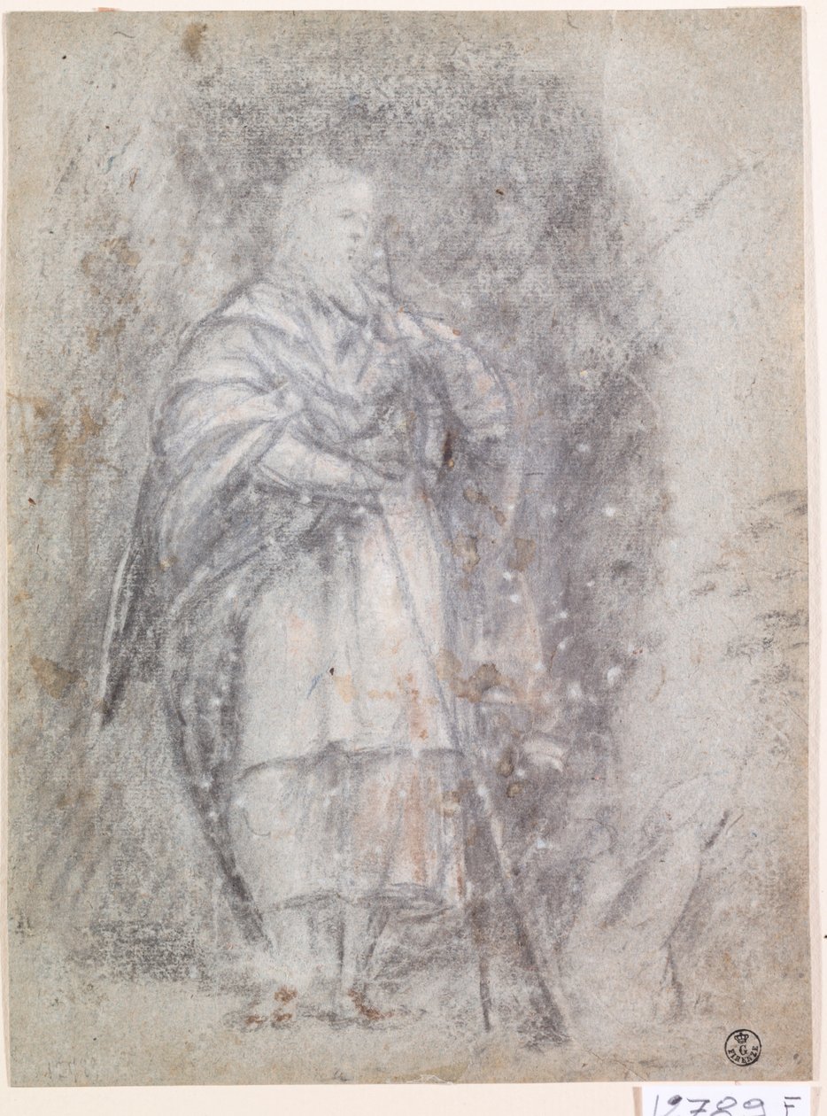Apostoł (węgiel na papierze) autorstwa Titian (c.1488 1576)
