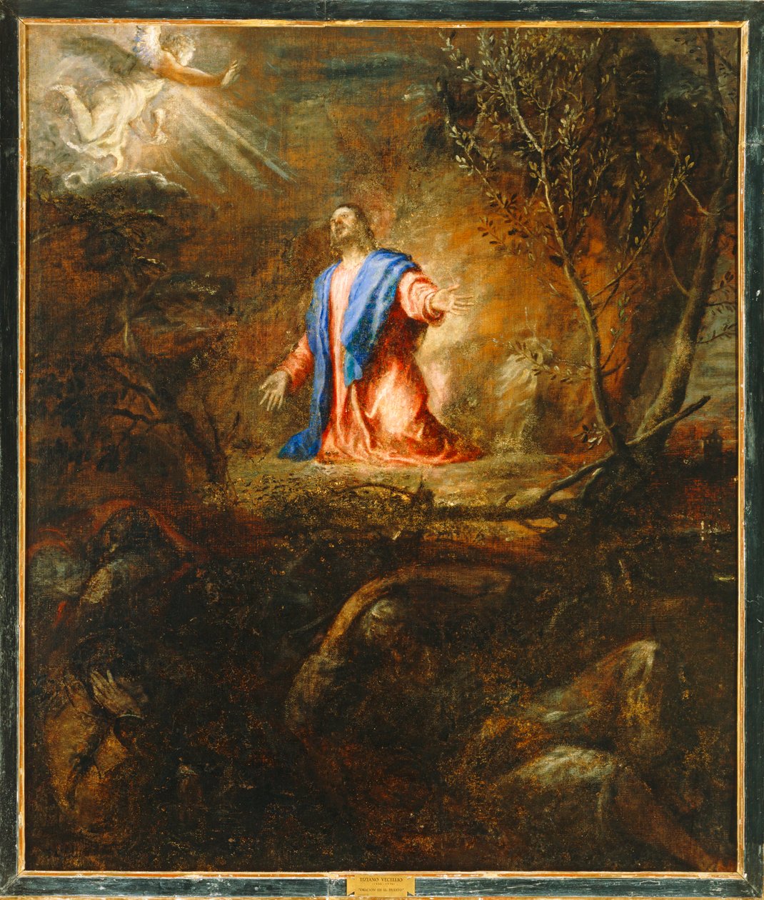 Chrystus modlący się w ogrodzie oliwnym. 10014718 ... autorstwa Titian (c.1488 1576)