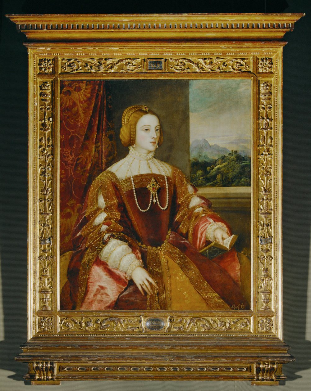 Cesarzowa Izabela ... (obraz na płótnie) autorstwa Titian (c.1488 1576)