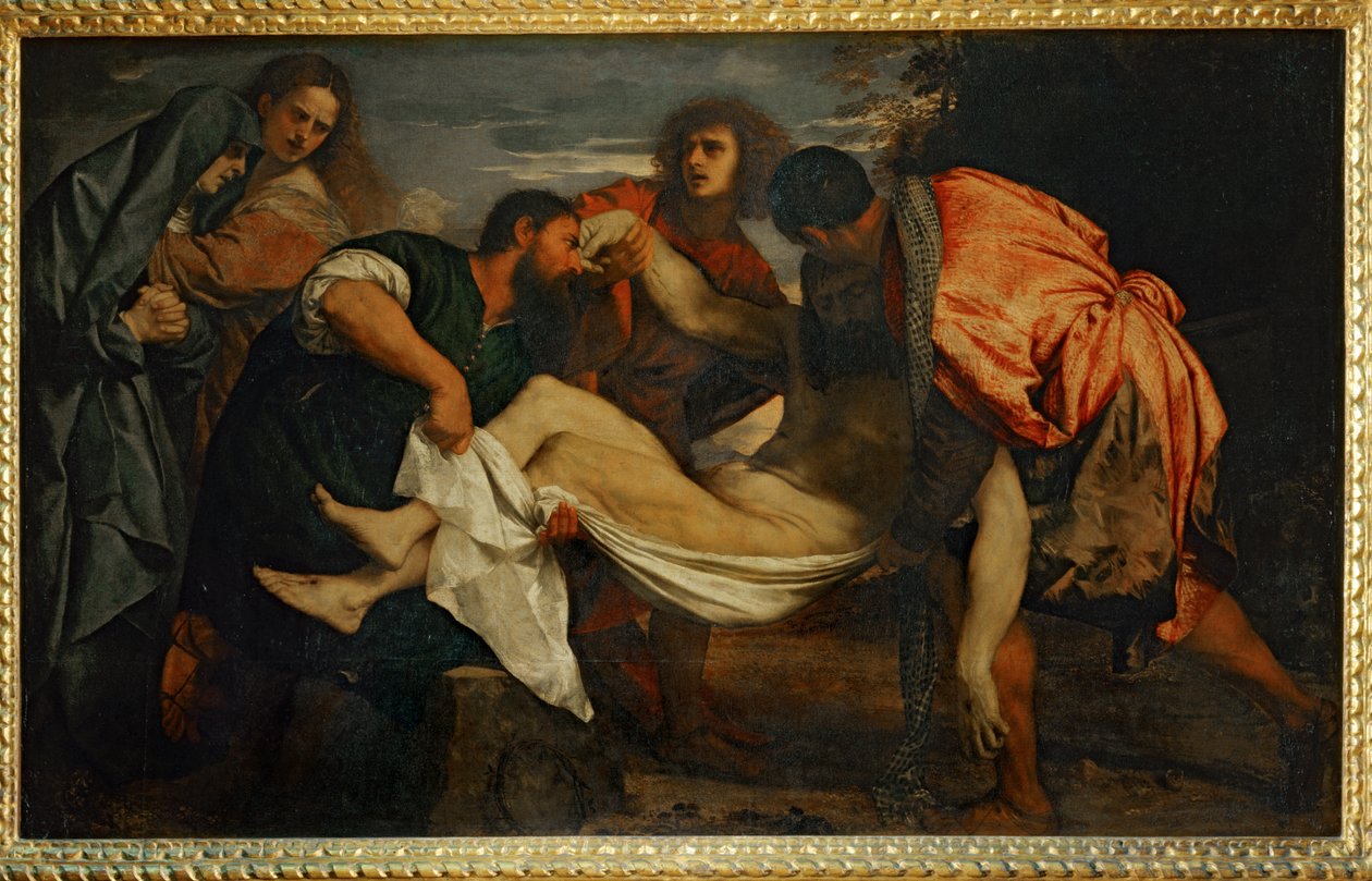 Le Transport du Christ au tombeau - Złożenie Chrystusa do grobu ... autorstwa Titian (c.1488 1576)