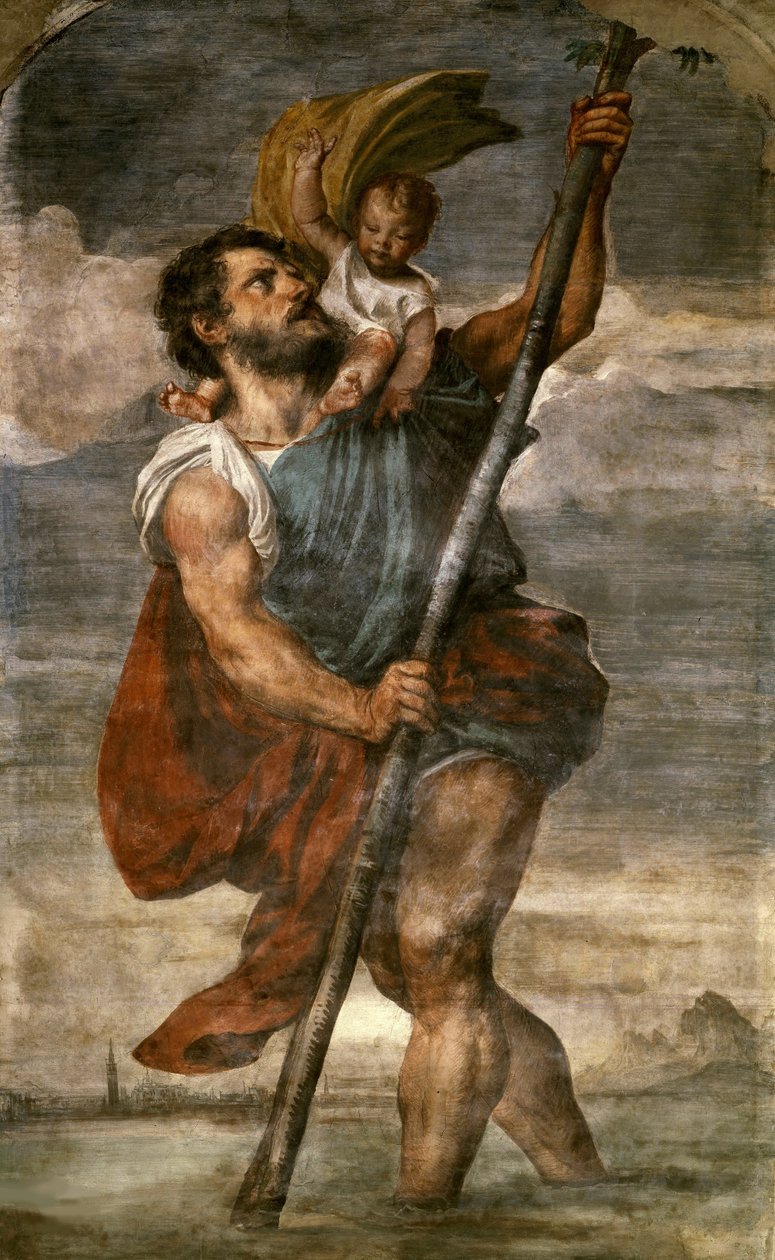 Święty Krzysztofie autorstwa Titian (c.1488 1576)