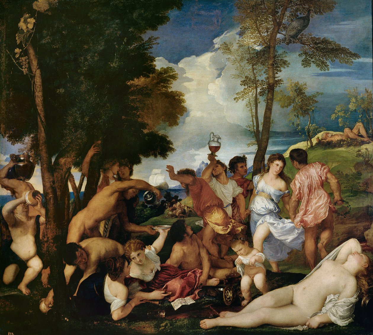Andrianie, ok. 1523-4 (olej na płótnie) autorstwa Tiziano Vecelli