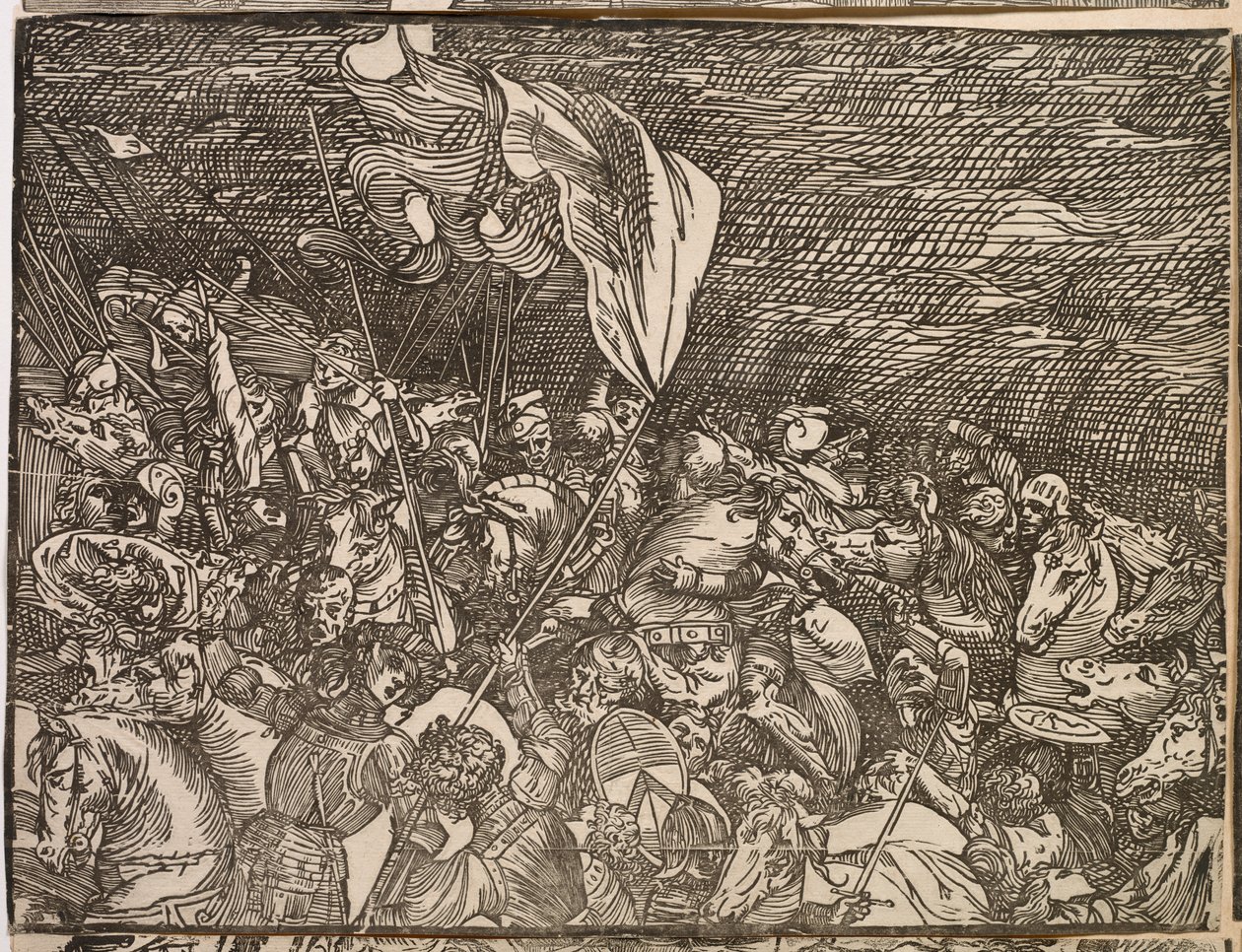 Zatopienie armii faraona w Morzu Czerwonym autorstwa Titian (c.1488 1576)