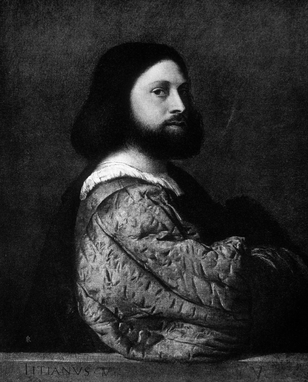 Portret Ariosta (Ludovico Ariosto autorstwa Titian (c.1488 1576) (after)