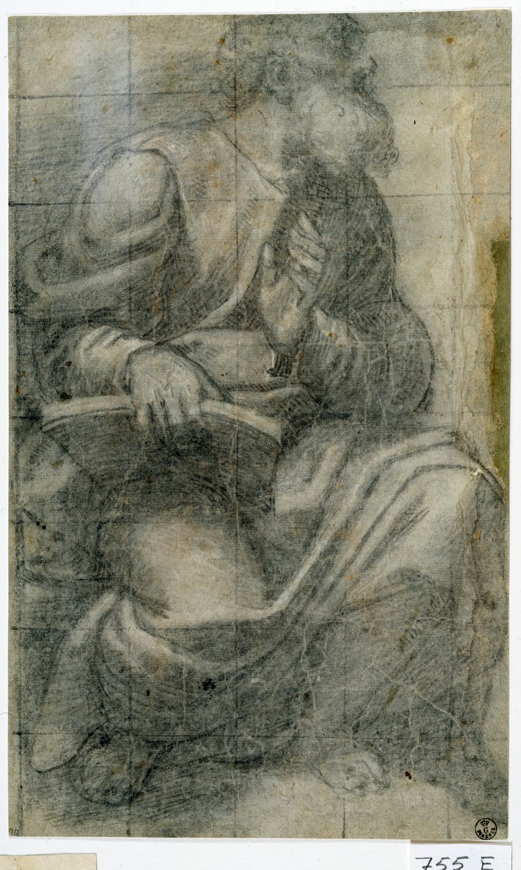 Apostoł (kreda na papierze) autorstwa Titian (c.1488 1576)