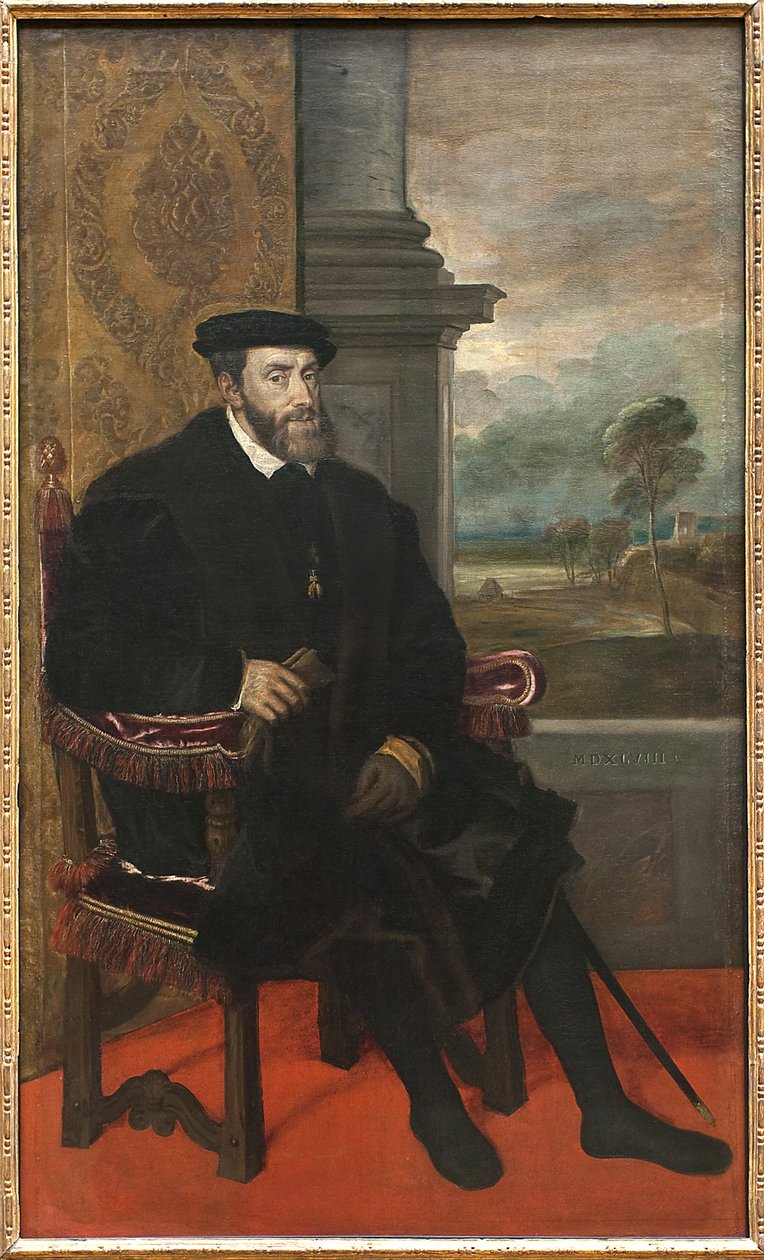 Cesarz Karol V (Karol Habsburgów) autorstwa Tiziano Vecelli