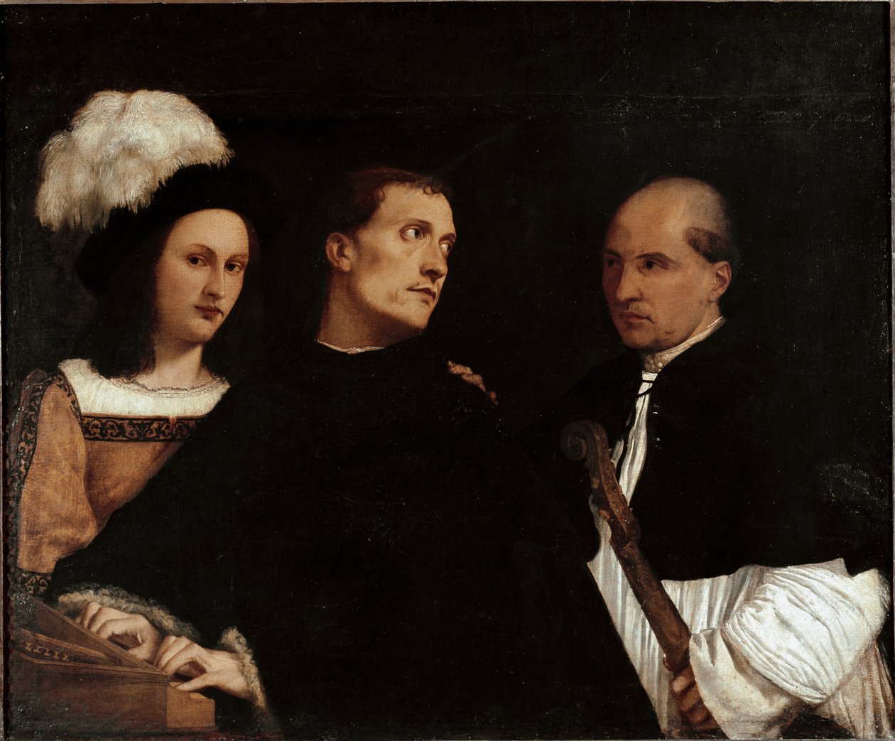 Koncert (lub przerwany koncert) autorstwa Titian (c.1488 1576)