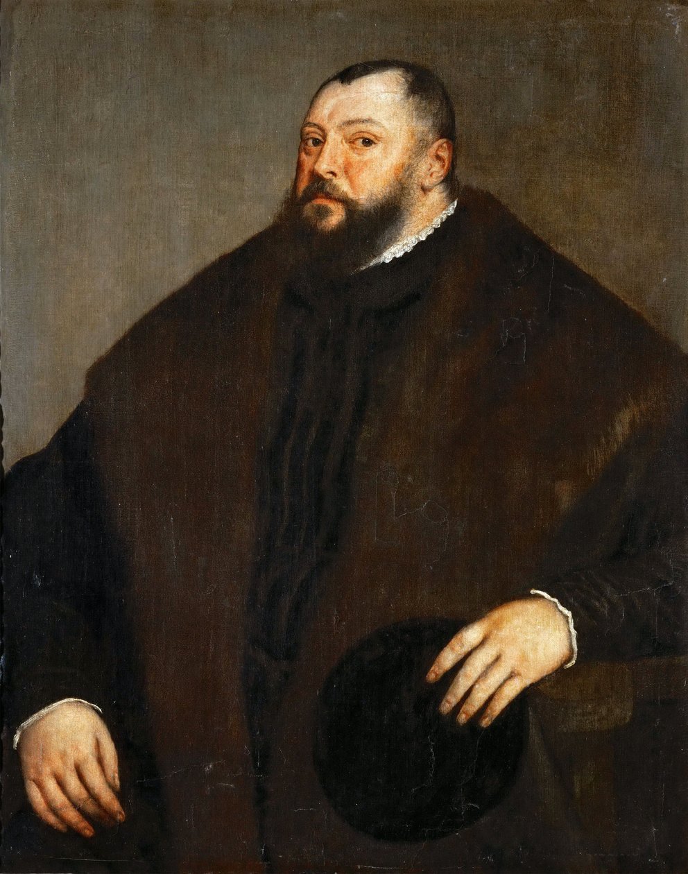 Jan Fryderyk I de Saxe - Jan Fryderyk I (1503-1554), elektor saski - Tycjan (1488-1576). olej na płótnie, ok. 1550. Wymiar : 103,5x83 cm. Muzeum Historii Sztuki, Wiedeń autorstwa Tiziano Vecelli