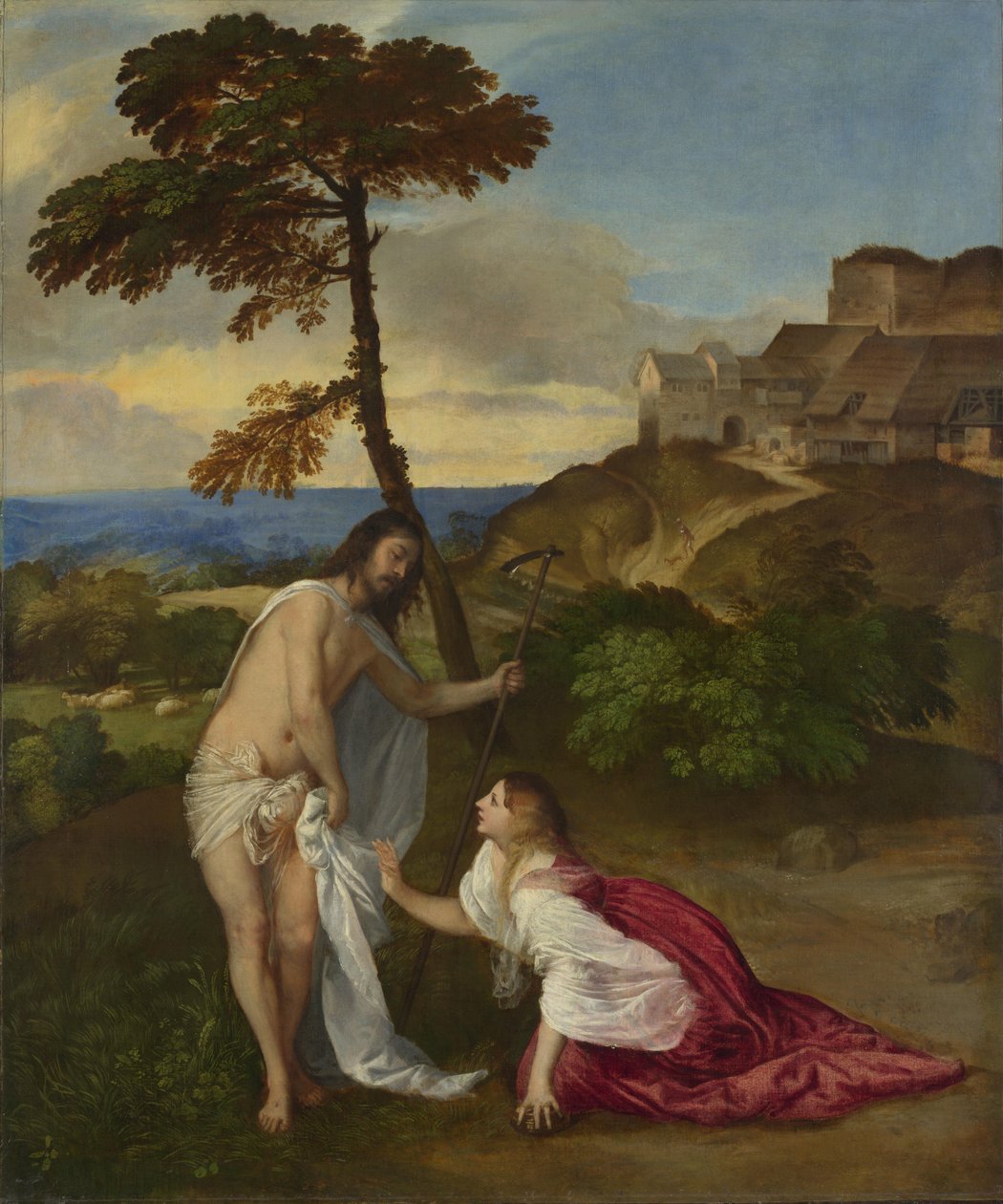 Noli me Tangere, ok.1514 (olej na płótnie) autorstwa Tiziano Vecelli