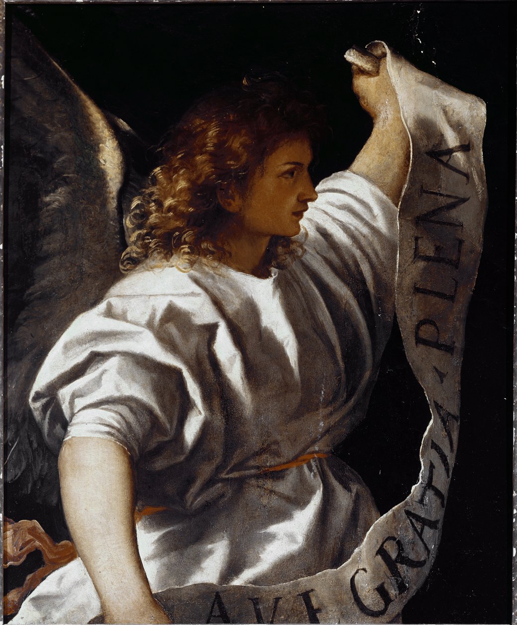 Poliptyk Averoldi: Ogłoś Anioł autorstwa Titian (c.1488 1576)
