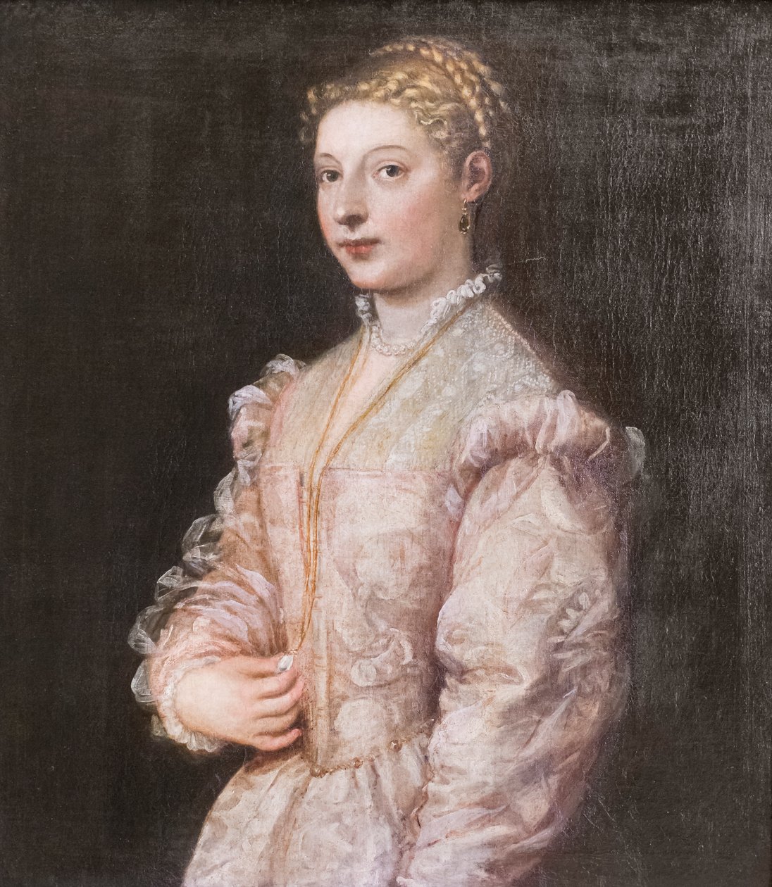 Portret młodej kobiety (Lavinia) autorstwa Titian (c.1488 1576)