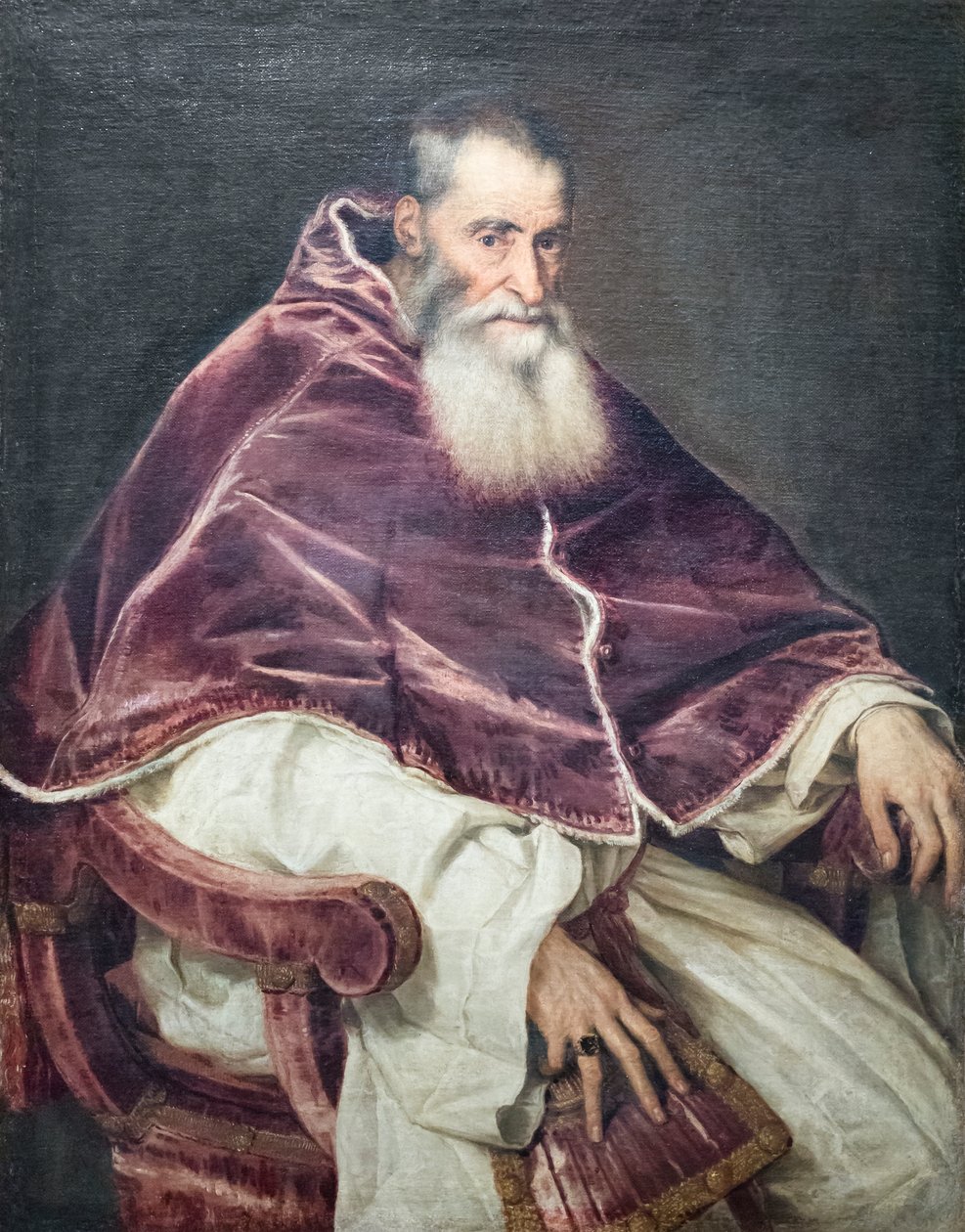Portret papieża Pawła III autorstwa Titian (c.1488 1576)