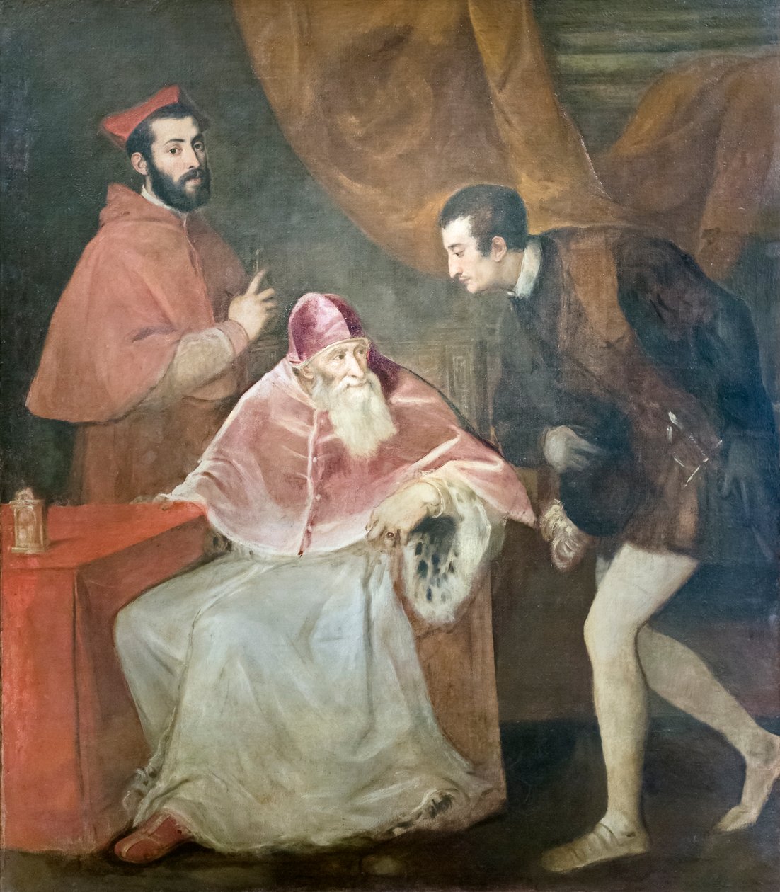 Portret papieża Pawła III z siostrzeńcami autorstwa Titian (c.1488 1576)