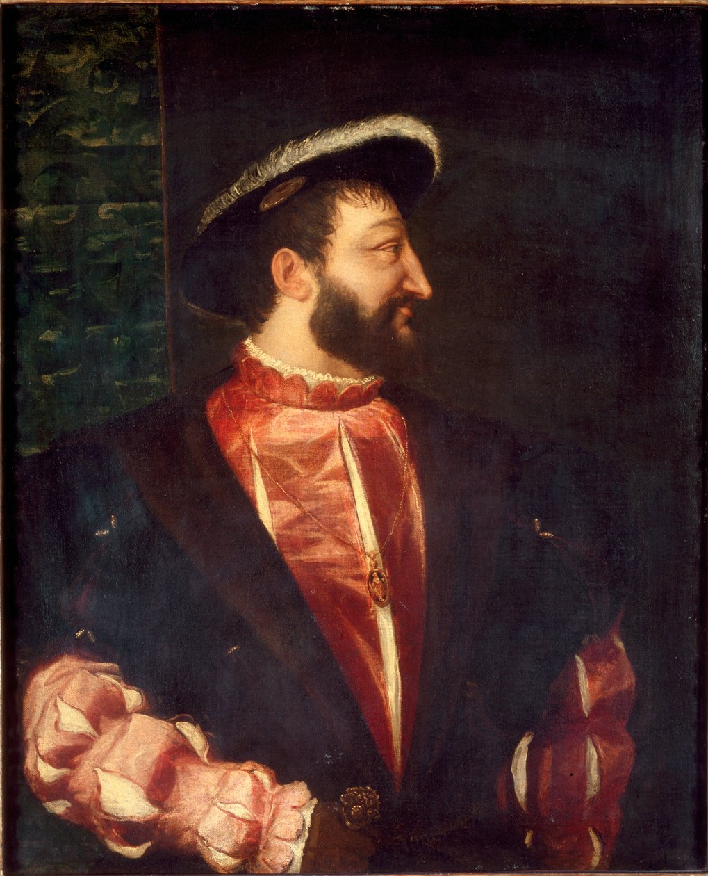 Portret króla Francji Franciszka I (malarstwo autorstwa Tiziano Vecelli