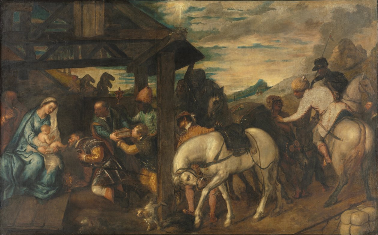 Adoracja Trzech Króli autorstwa Titian