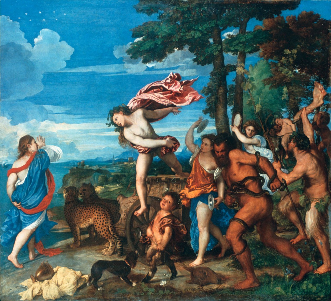 Bachus i Ariadna, 1523-1525 autorstwa Tiziano Vecelli