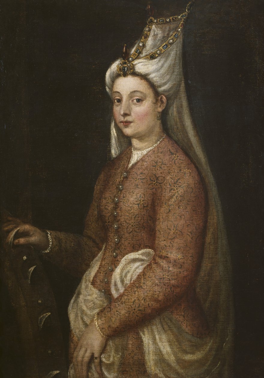 Cameria, córka Sulejmana Wspaniałego, jako św. Katarzyna, ok. 1560 autorstwa Tiziano Vecelli