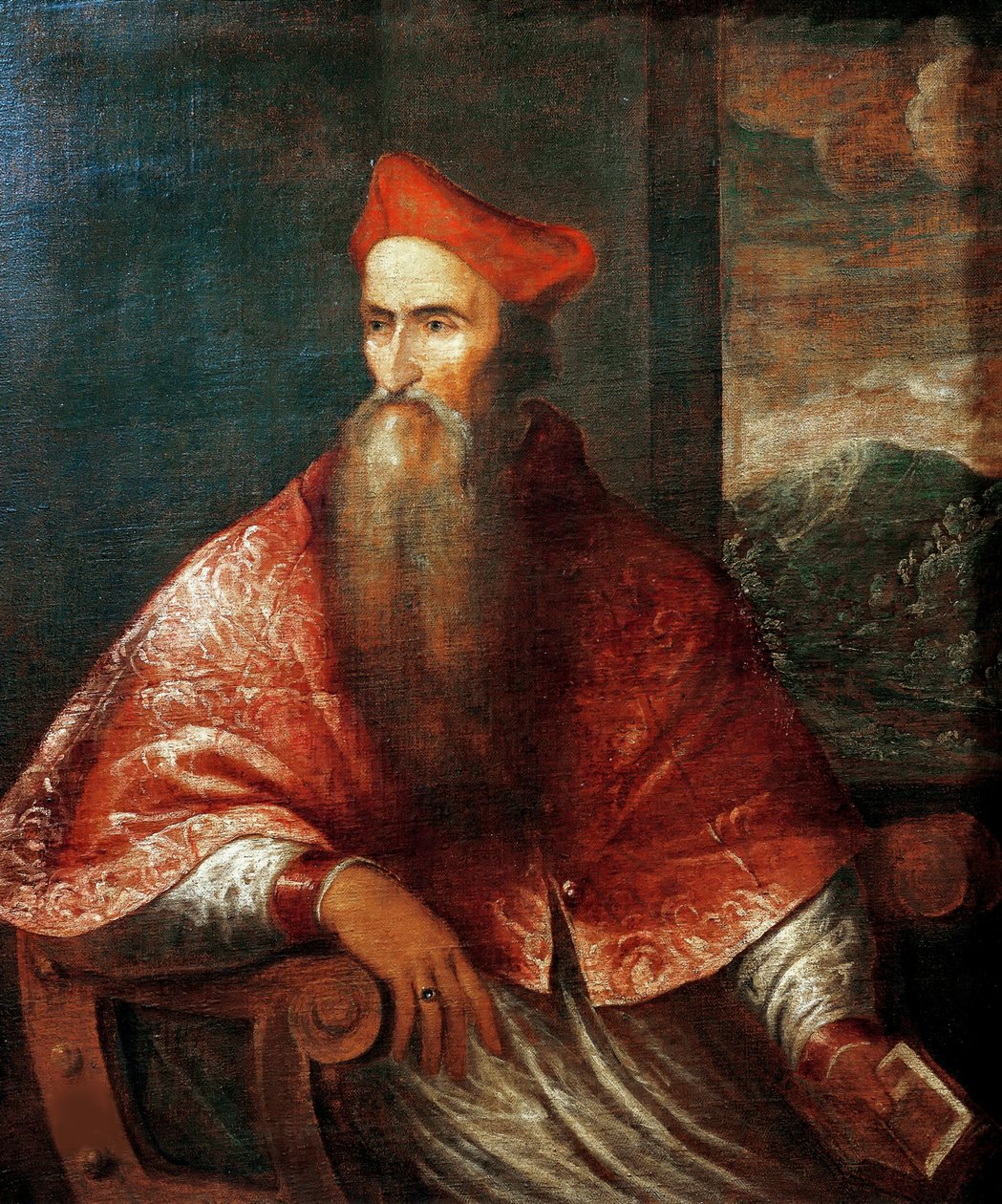 Portret kardynała Pietro Bembo 1470-1547, 1545-1546. autorstwa Titian