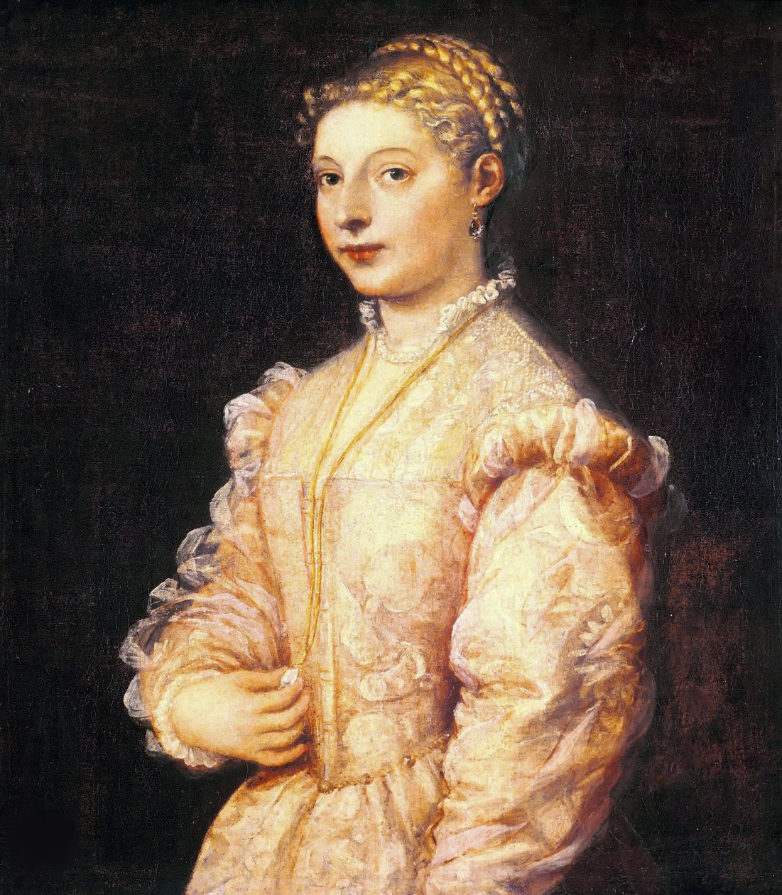 Portret Lavinii Vecellio, ok. 1545. autorstwa Tiziano Vecelli