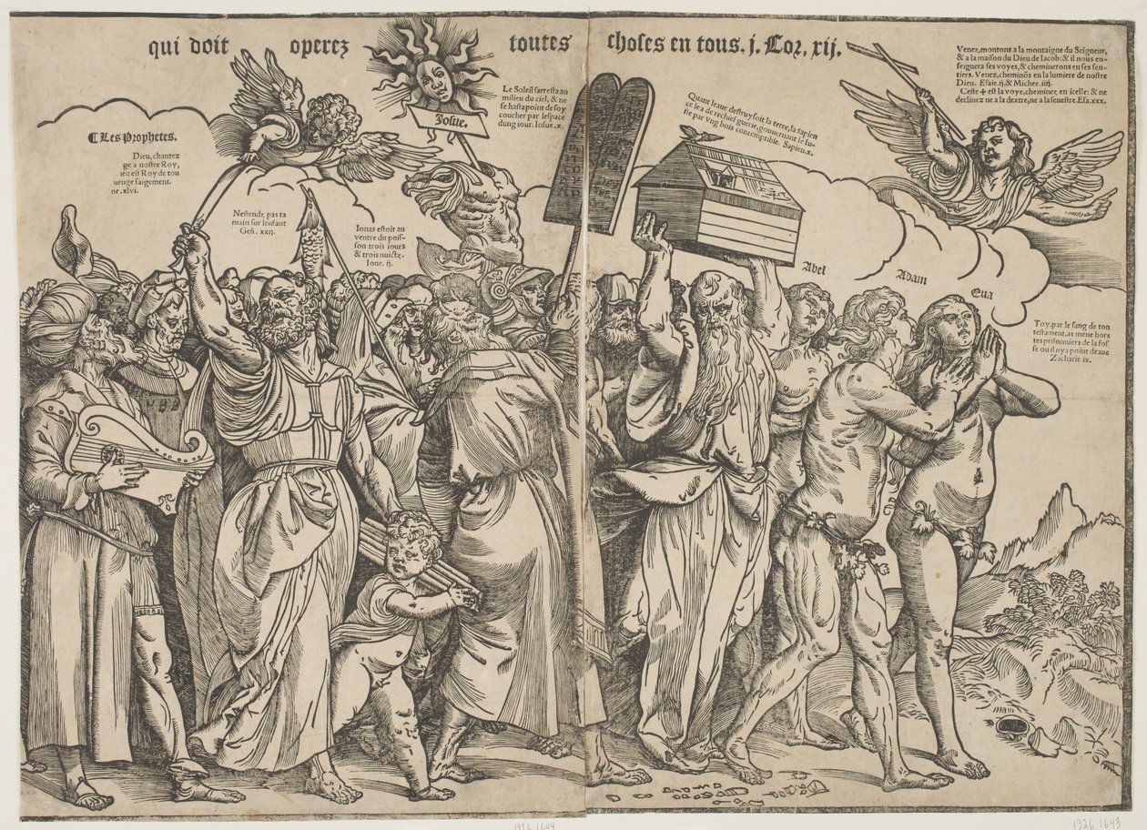 Prorocy I, Adam i Ewa, ok. 1511 autorstwa Tiziano Vecelli