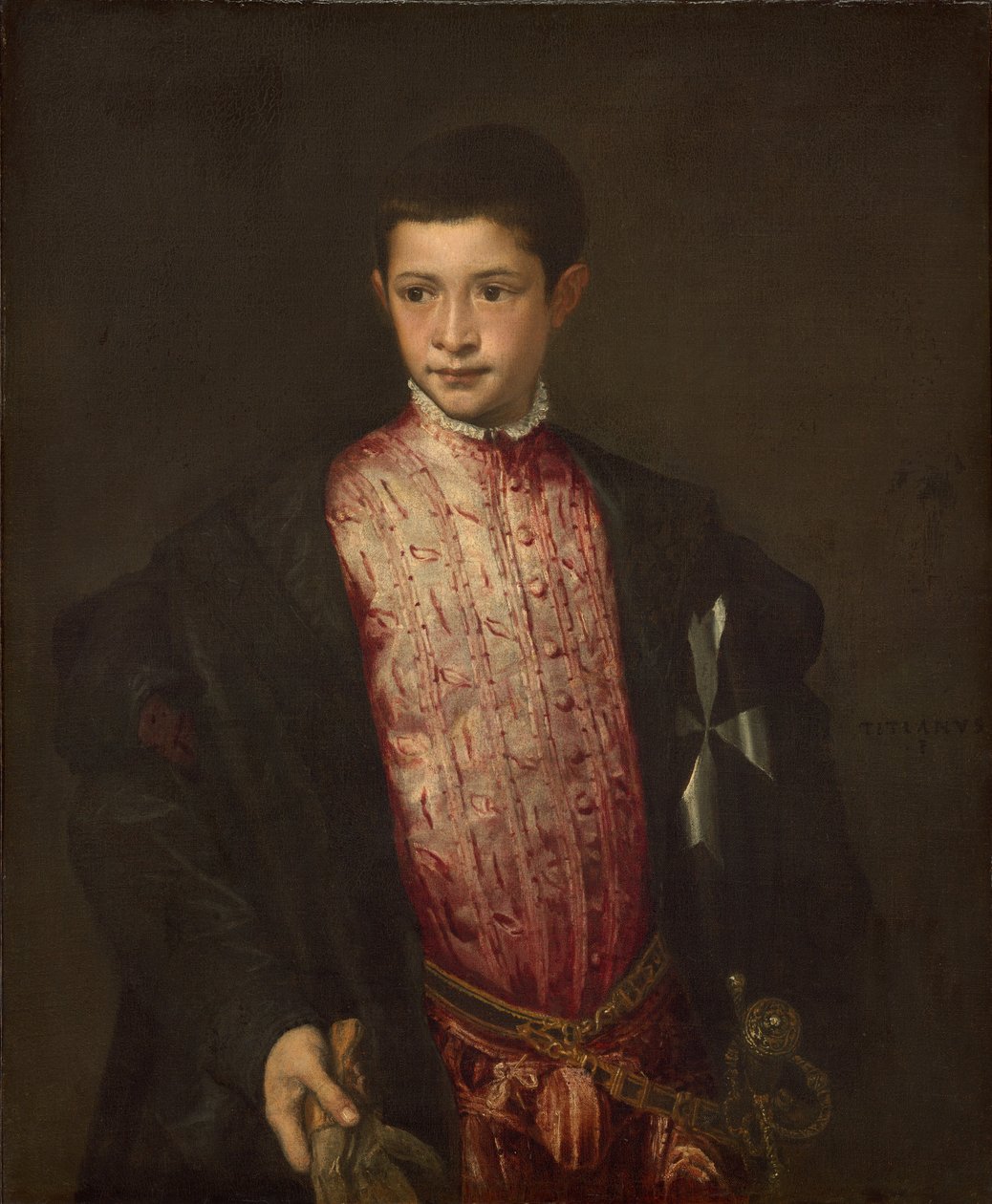 Ranuccio Farnese autorstwa Titian