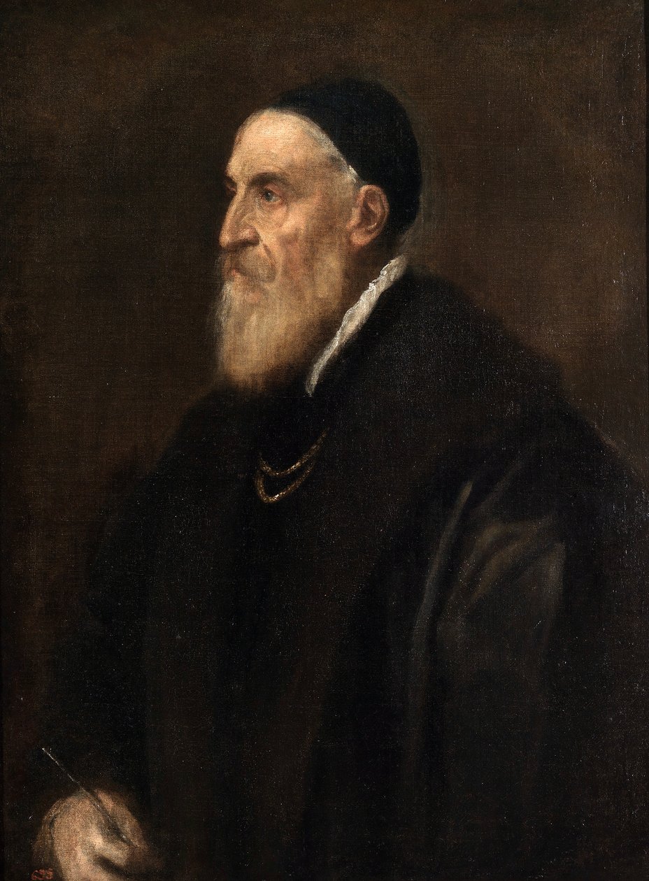 Autoportret, ok. 1560-70 autorstwa Tiziano Vecelli