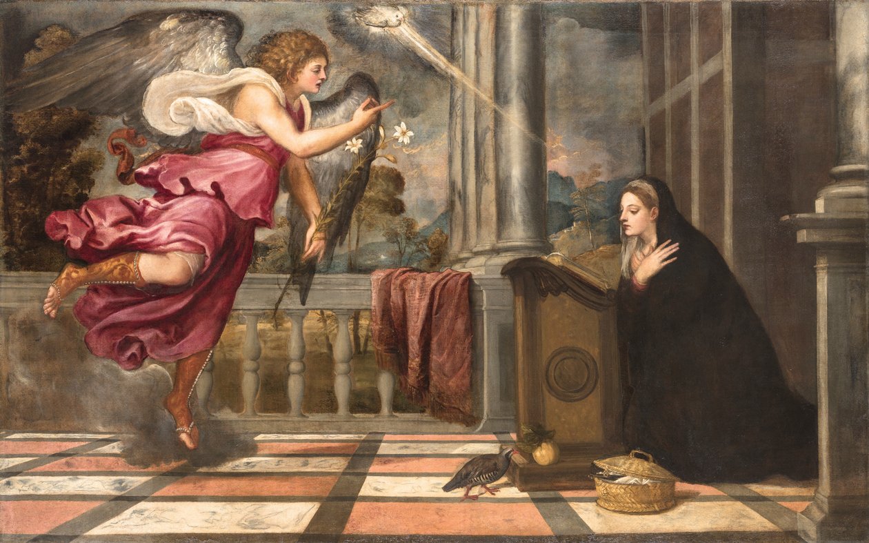Zwiastowanie, ok. 1538-1539. autorstwa Titian