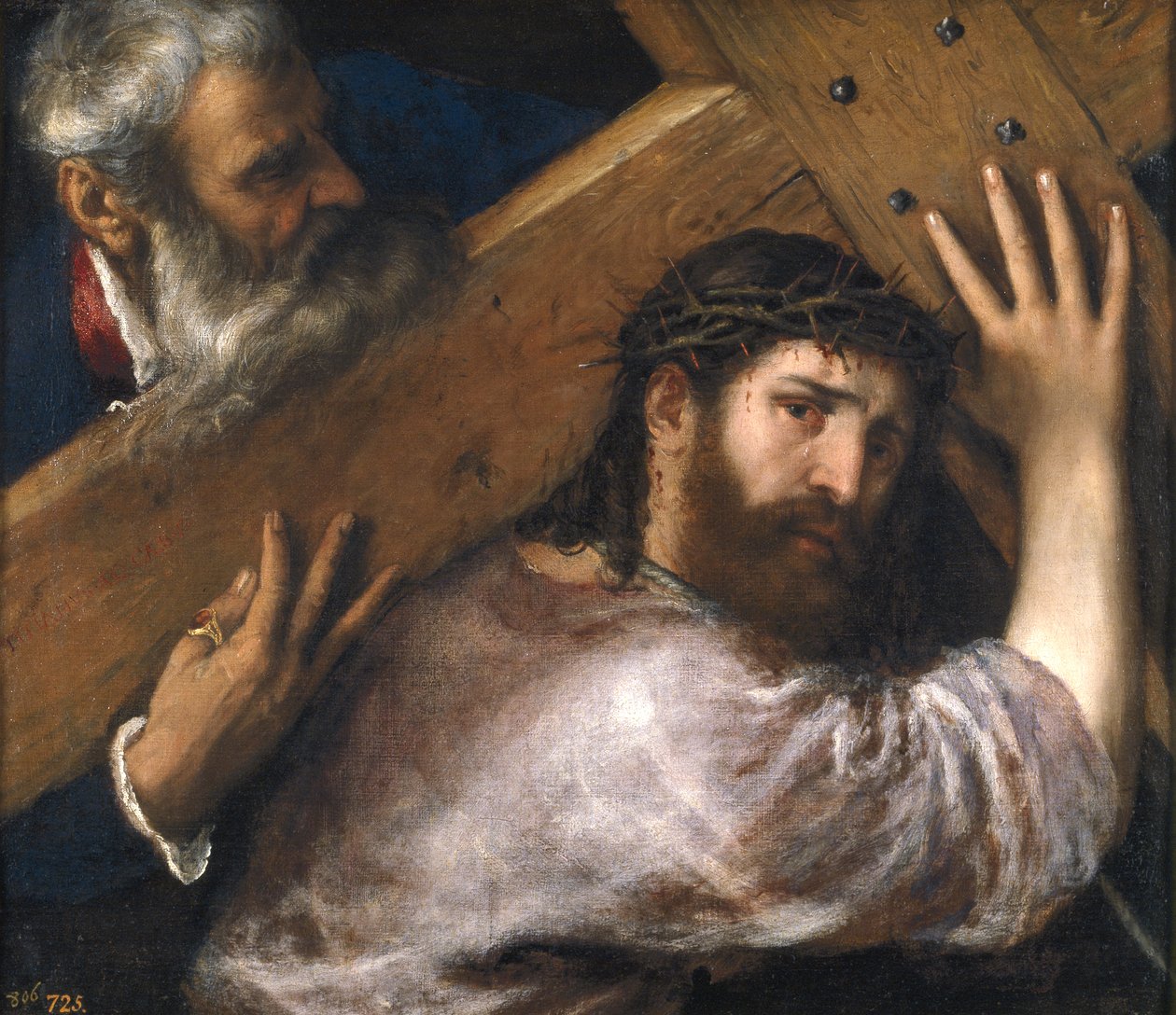Chrystus niosący krzyż autorstwa Tiziano Vecelli