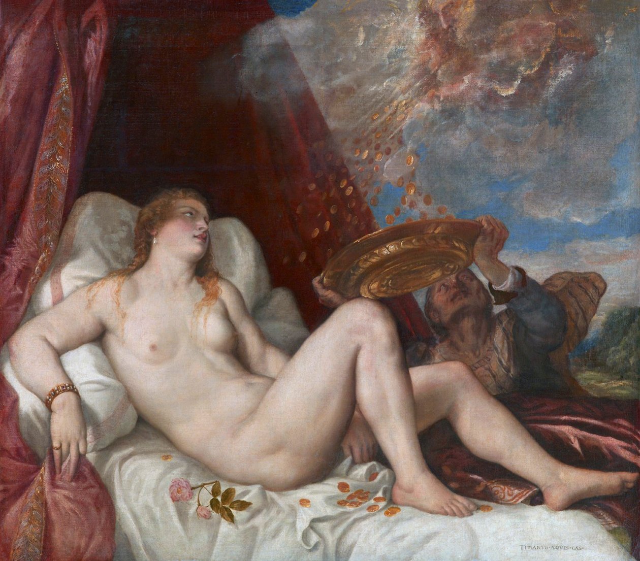 Danae autorstwa Tiziano Vecelli