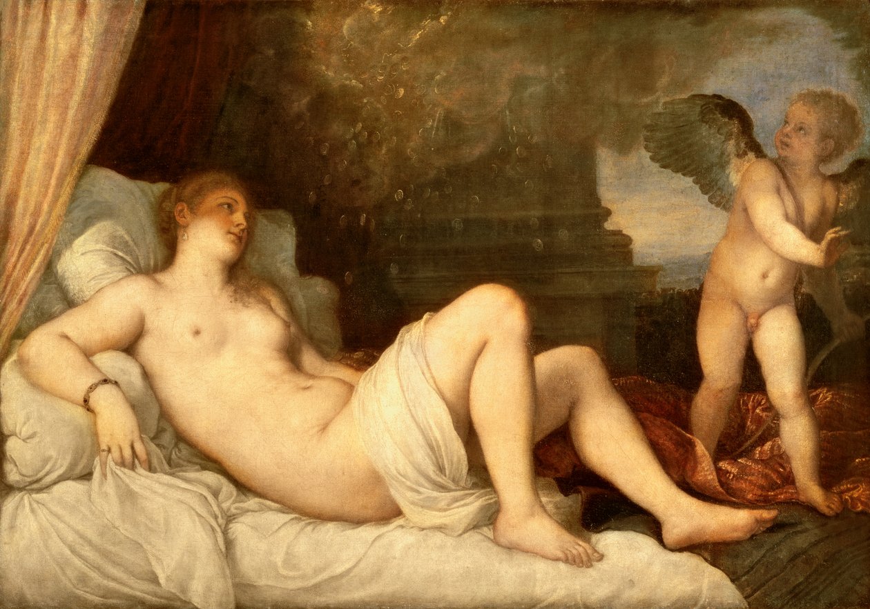 Danae autorstwa Tiziano Vecelli