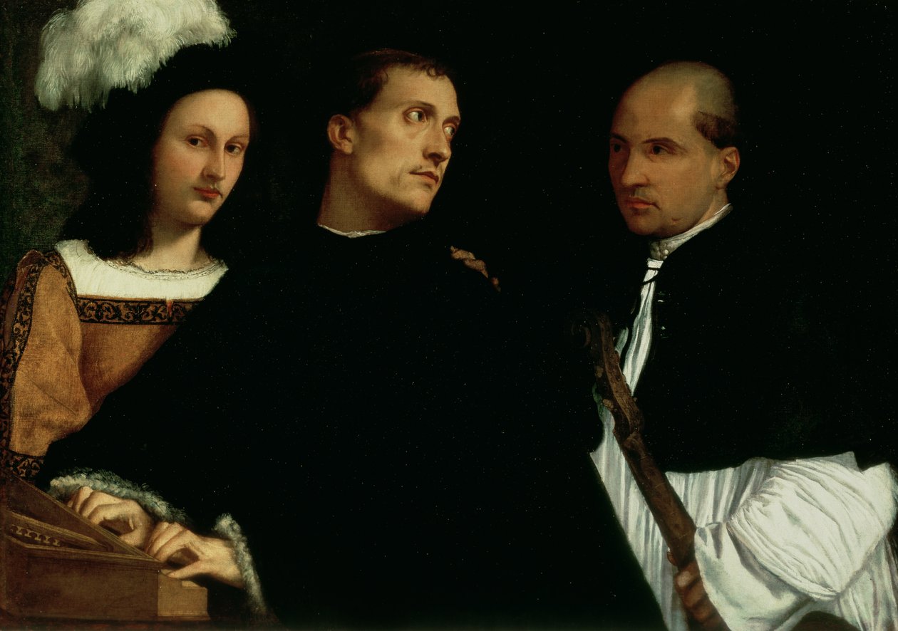 Przerwany koncert, c.1512 autorstwa Tiziano Vecelli