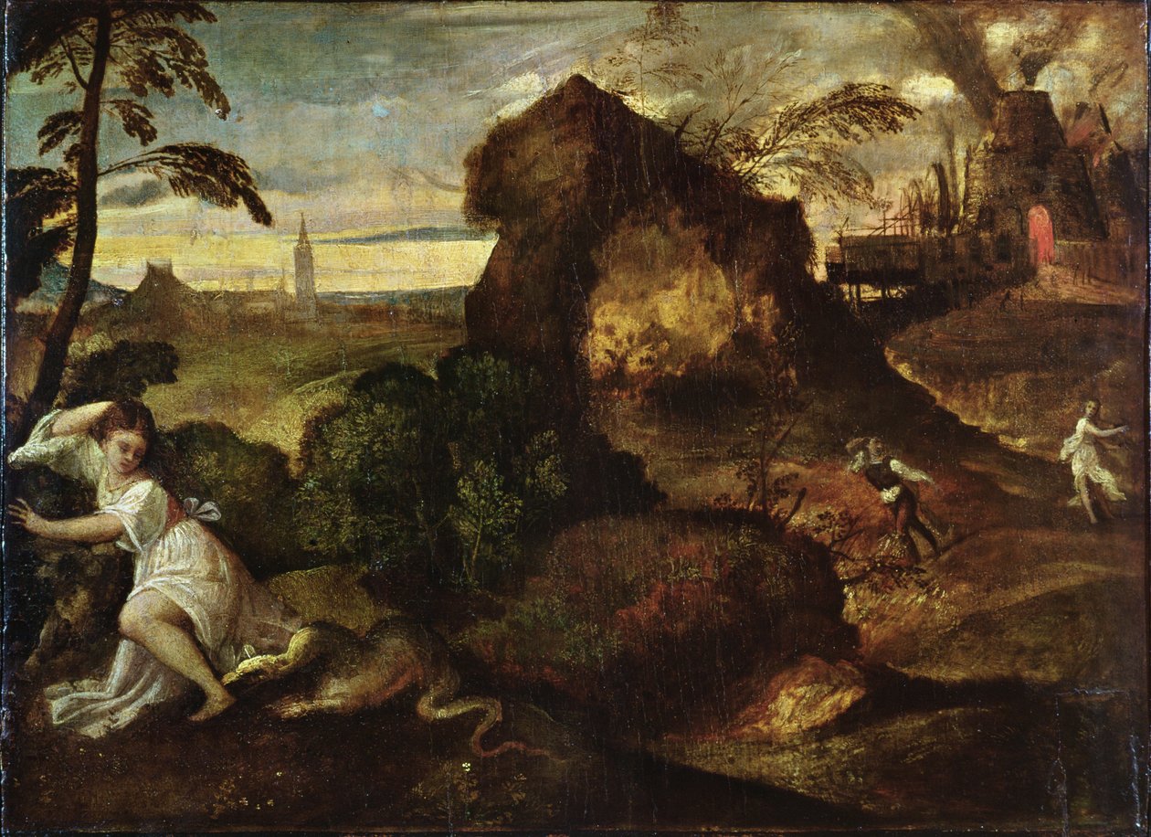 Orfeusz i Eurydyka autorstwa Tiziano Vecelli