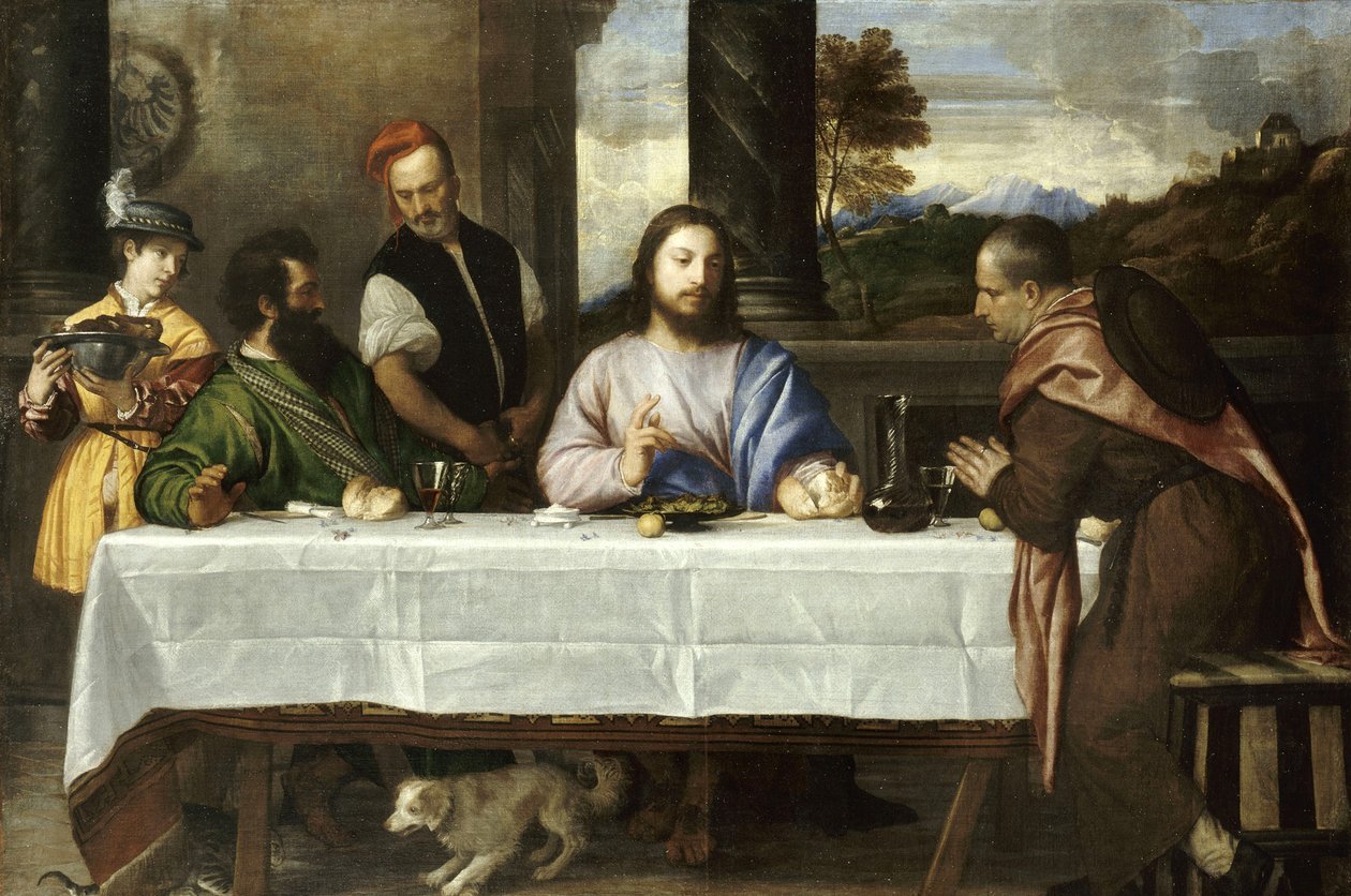 Pielgrzymi z Emaus autorstwa Tiziano Vecelli