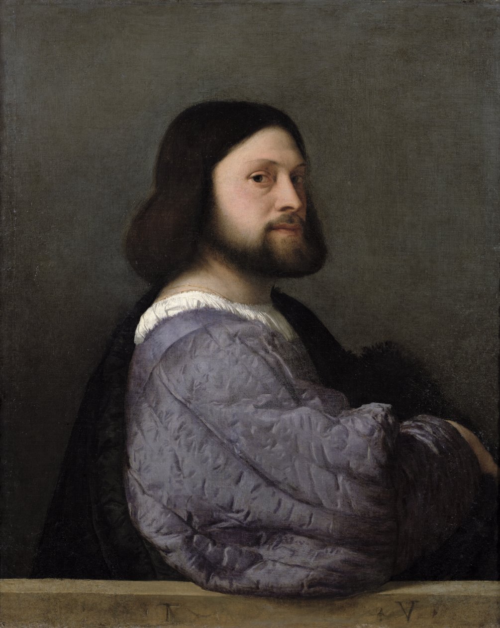 Portret mężczyzny, ok.1512 autorstwa Tiziano Vecelli