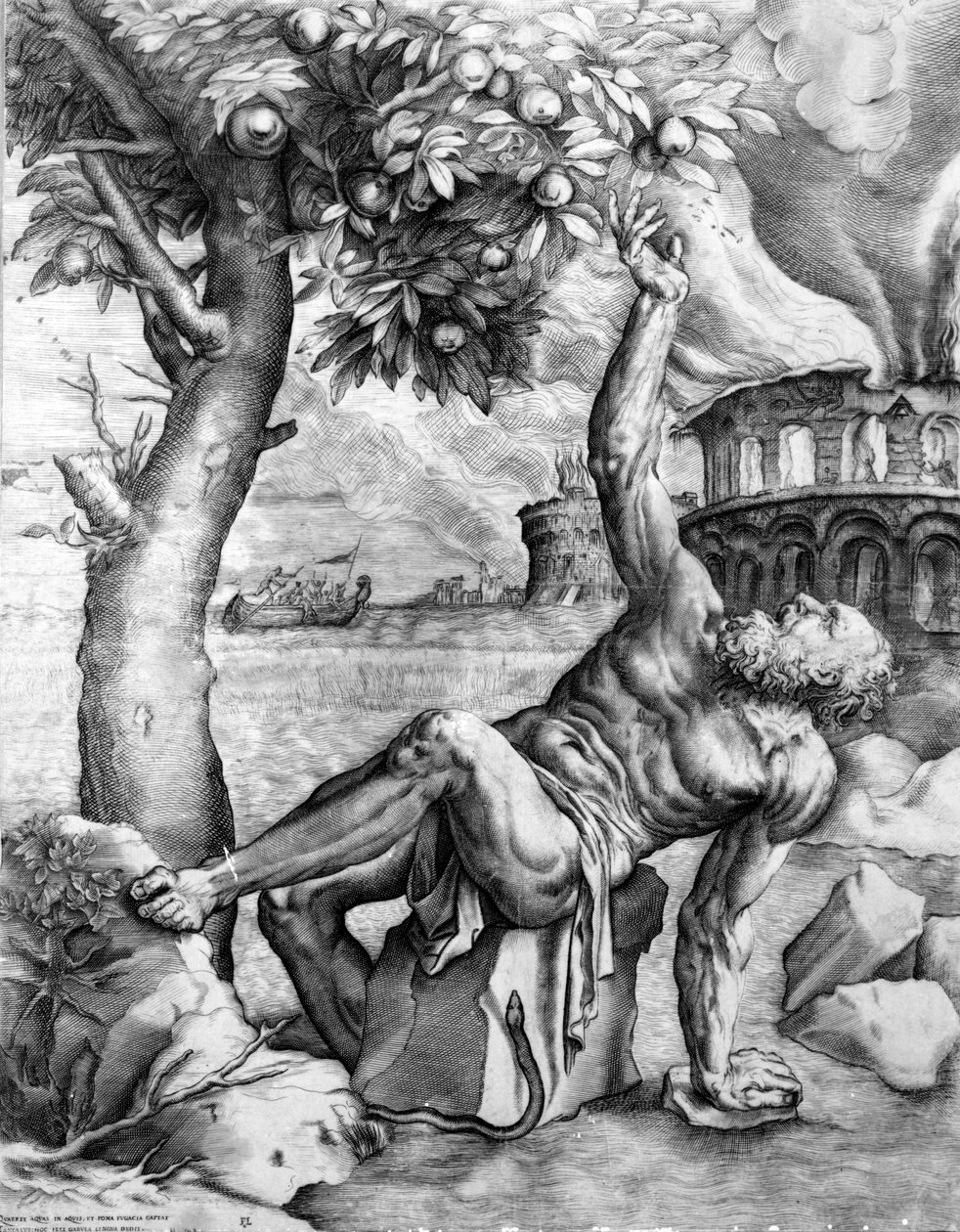 Tantal, grawerowane przez Giulio Sanuto, c.1550s autorstwa Tiziano Vecelli