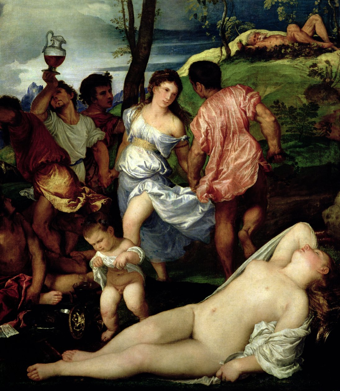 Andrianie, c.1523-4 (szczegóły 38606) autorstwa Tiziano Vecelli