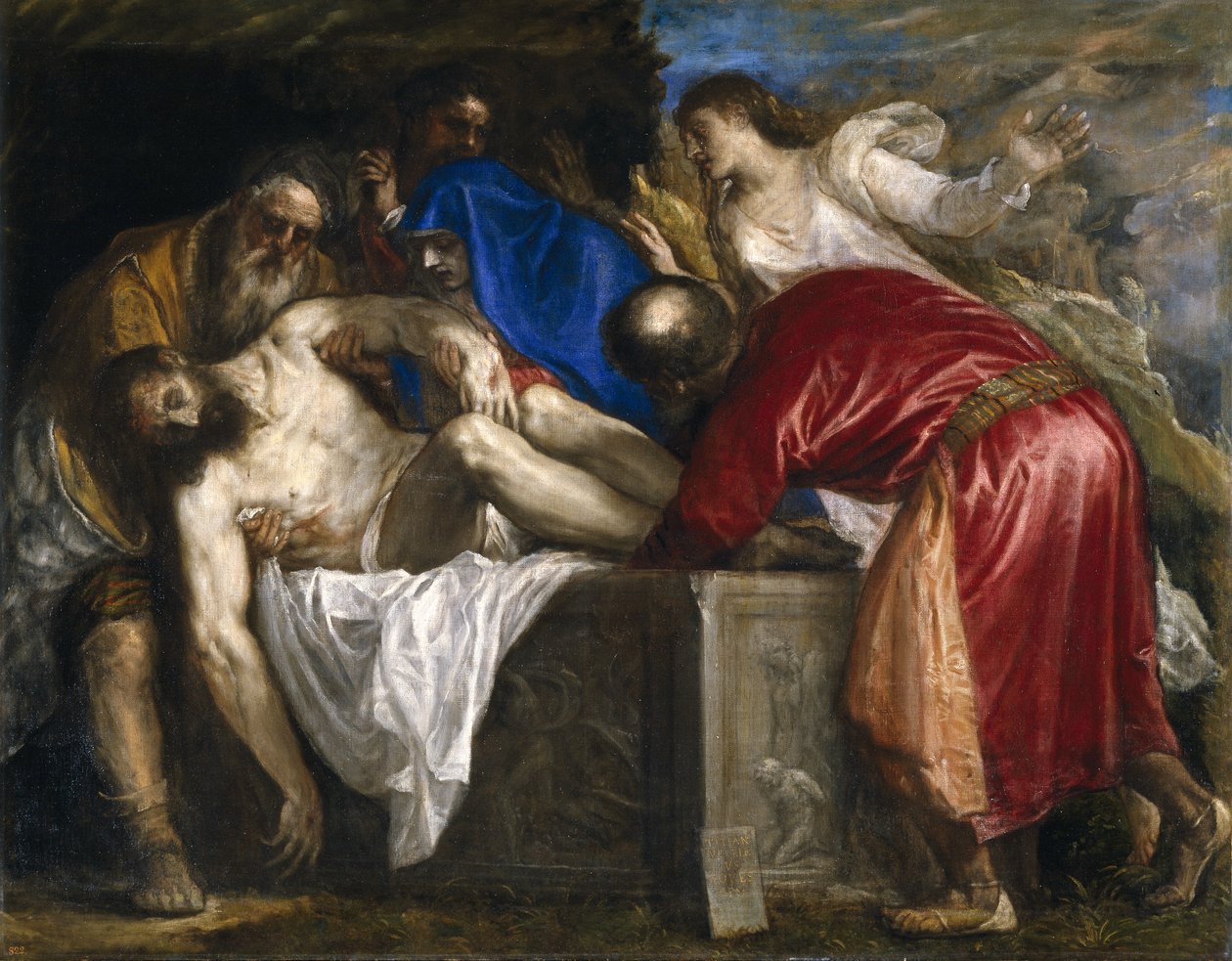 Pogrzeb Chrystusa autorstwa Tiziano Vecelli