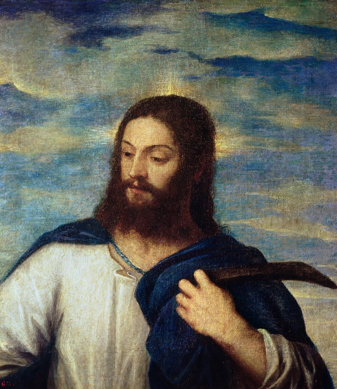 Zbawiciel, ok.1553 autorstwa Tiziano Vecelli