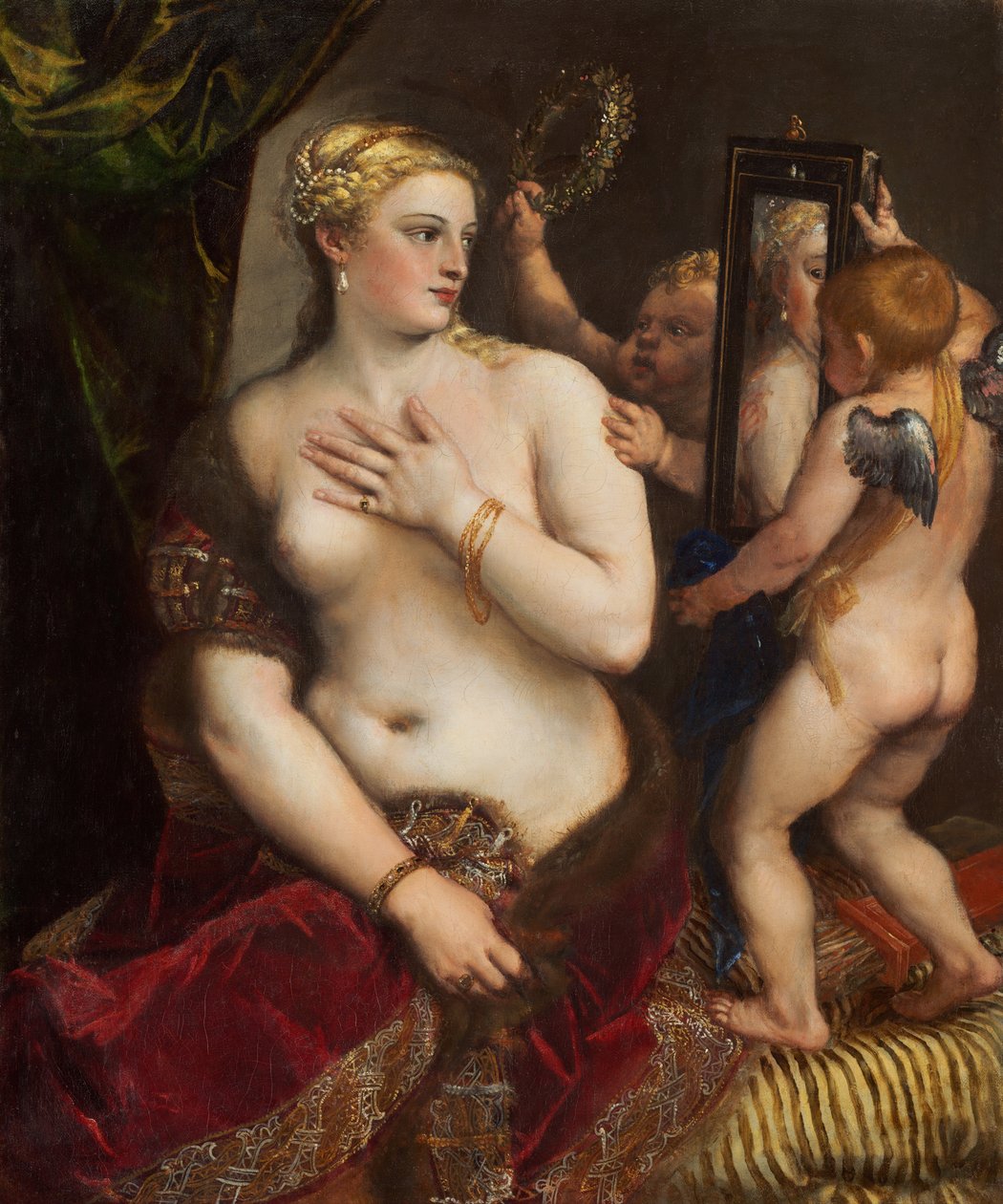 Wenus z lustrem autorstwa Tiziano Vecelli