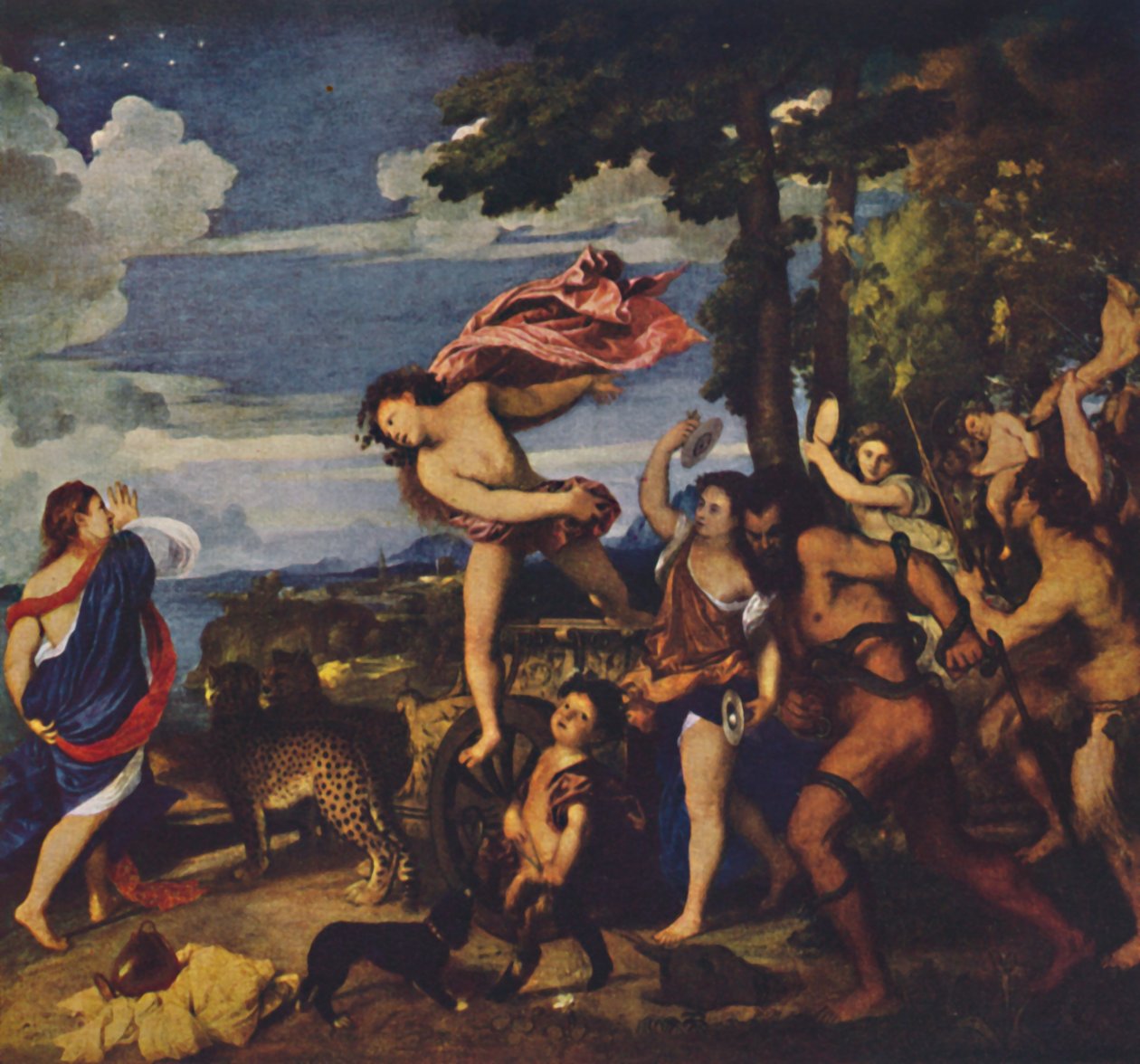 Bachus i Ariadna, 1520-1523, ok. 1950. autorstwa Tiziano Vecelli