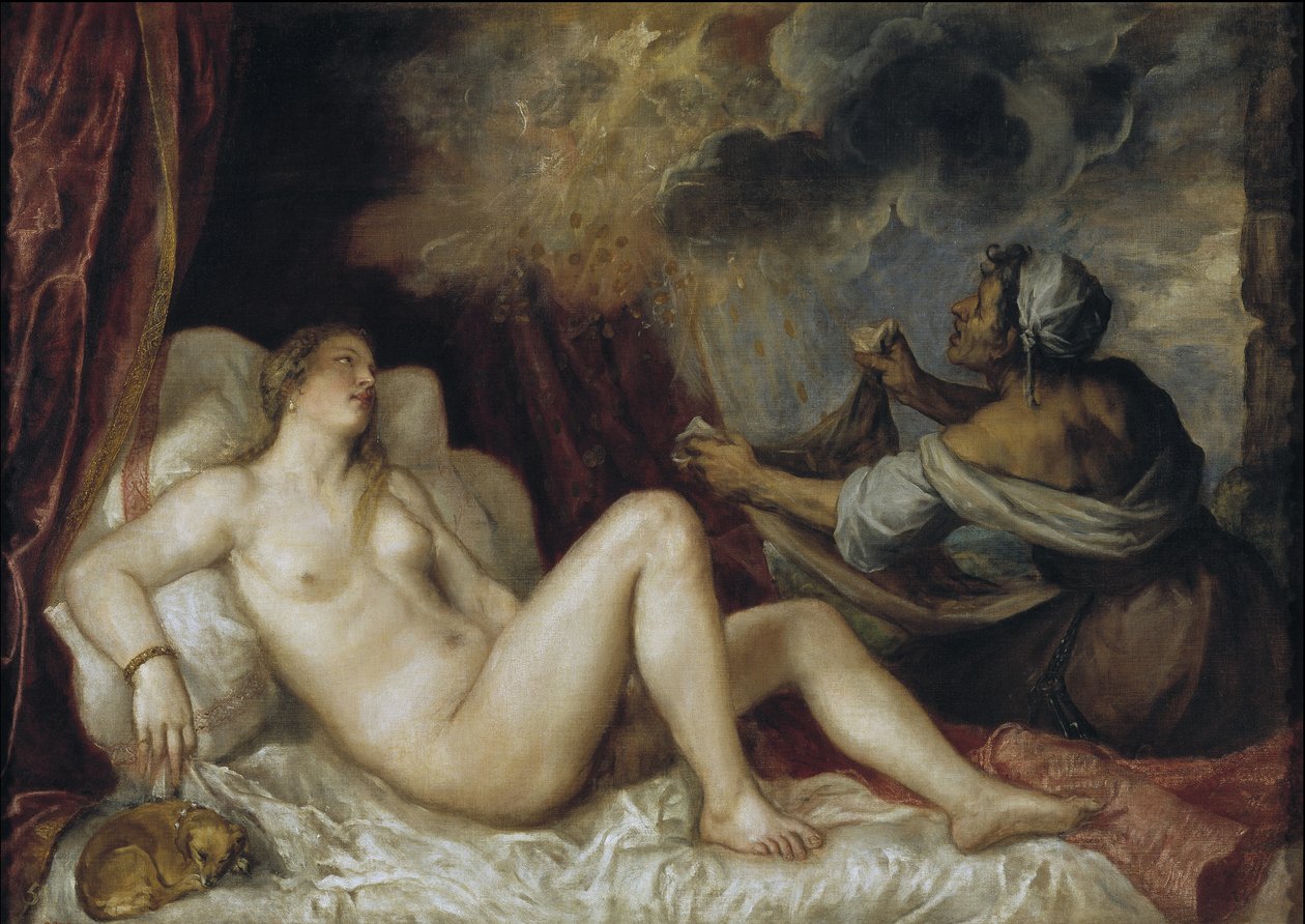 Danae, 1553 autorstwa Tiziano Vecelli