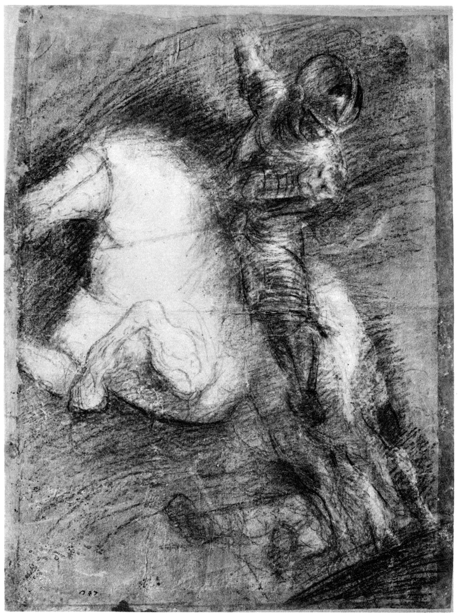Jeździec w bitwie pod Cadore, c1525, 1937 autorstwa Tiziano Vecelli