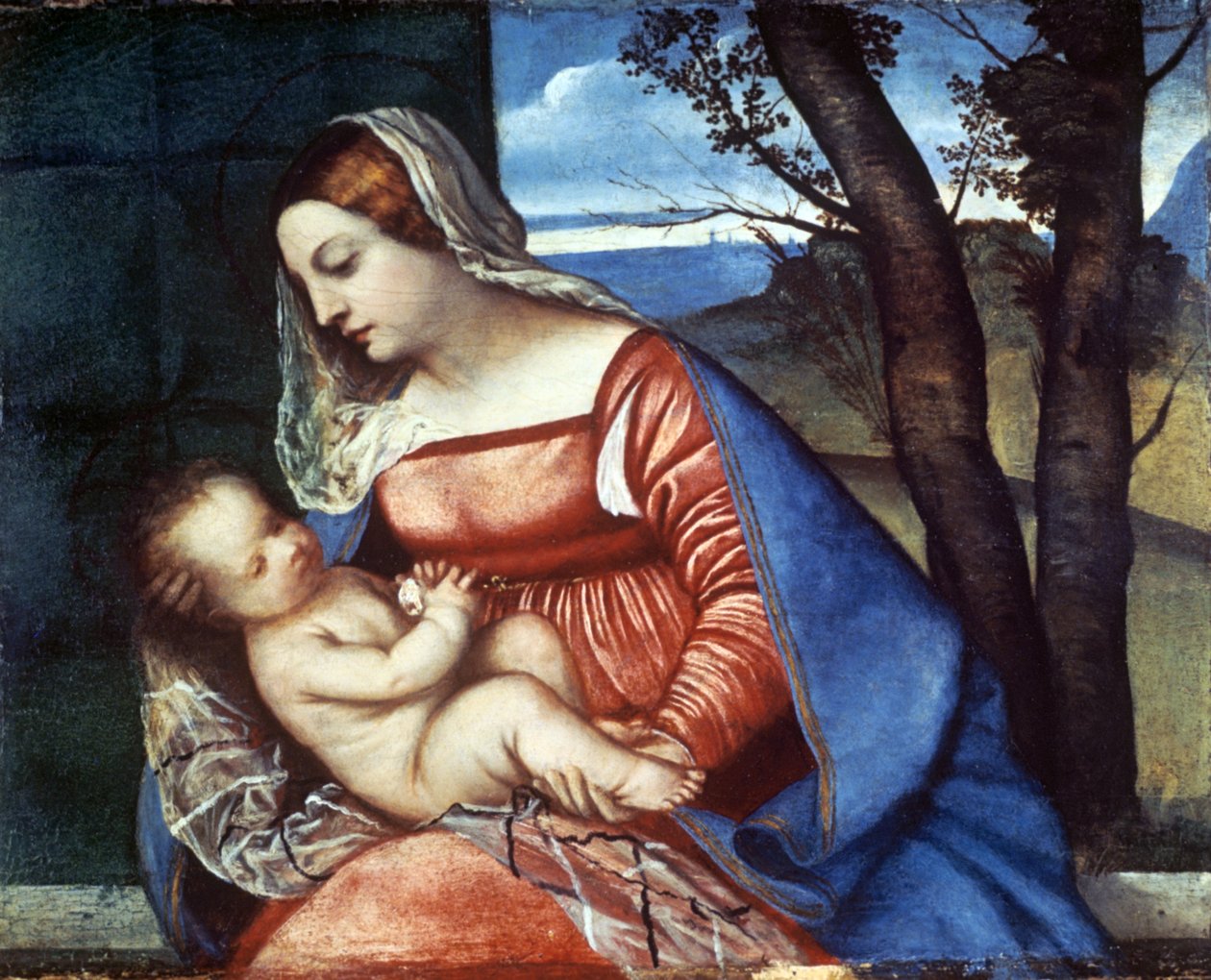 Madonna z Dzieciątkiem, c1510 autorstwa Tiziano Vecelli