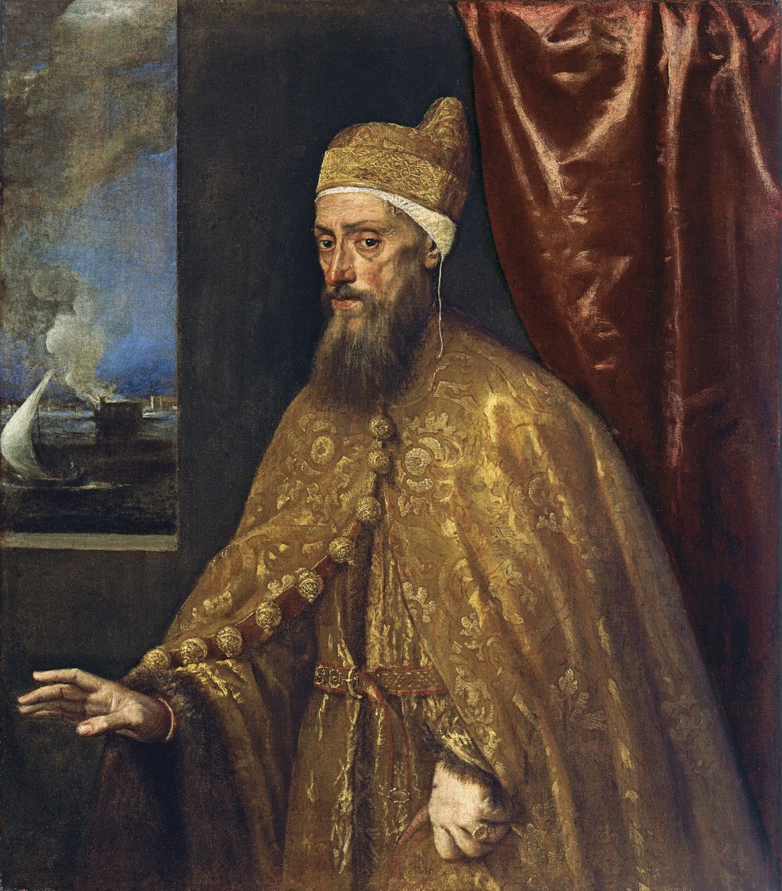 Portret doży Francesco Venier autorstwa Tiziano Vecelli