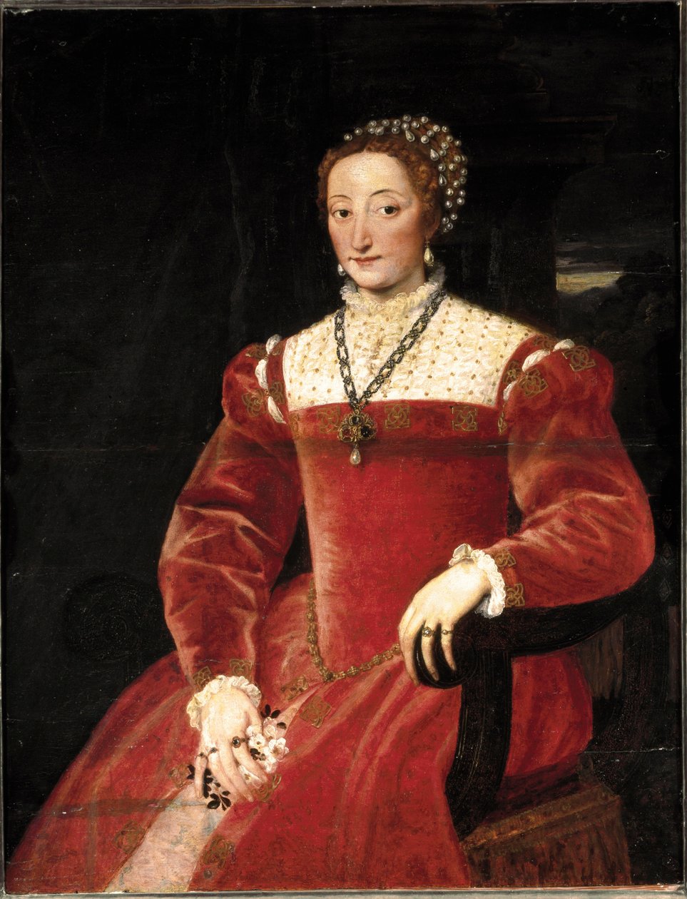 Portret Giulii – Varano Della Rovere autorstwa Tiziano Vecelli