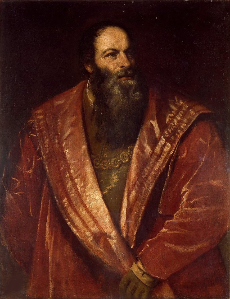 Portret Pietro Aretino, 1545. autorstwa Tiziano Vecelli
