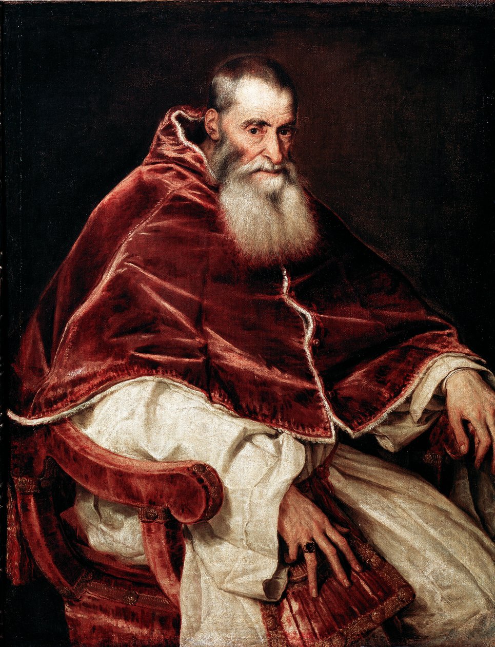 Portret papieża Pawła III autorstwa Tiziano Vecelli