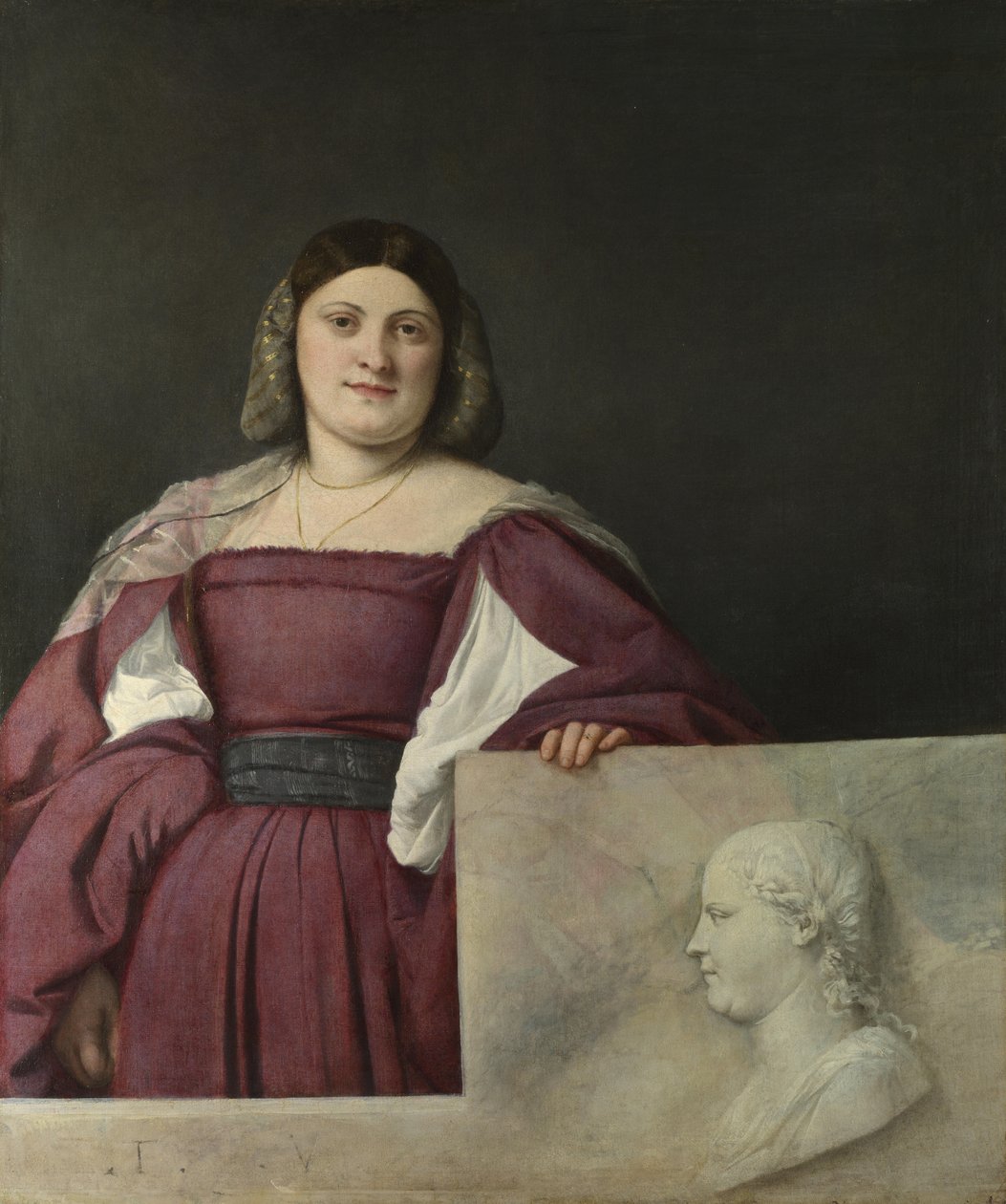 Portret damy La Schiavona, ok. 1930 r. 1510 autorstwa Tiziano Vecelli