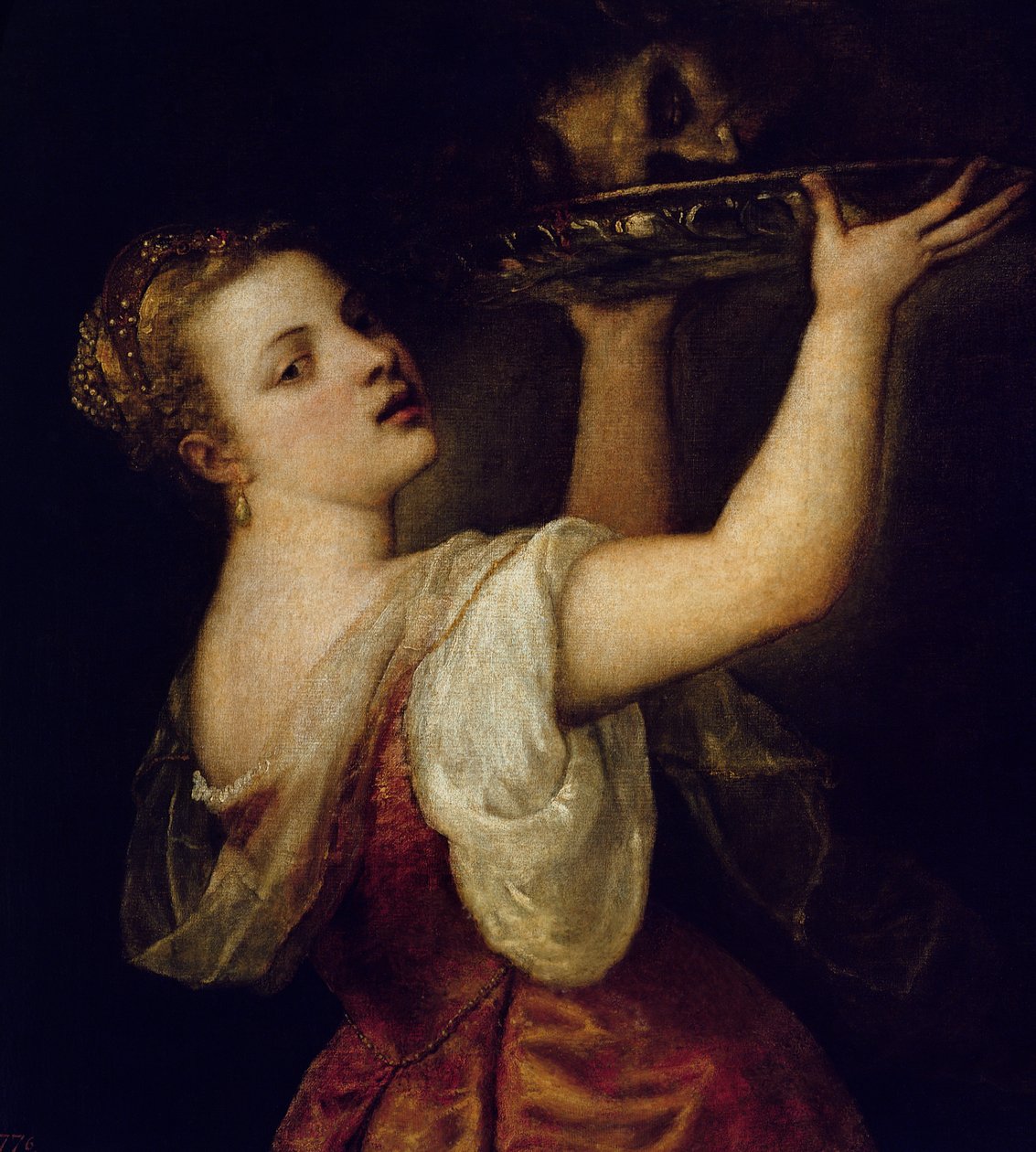 Salome niosąca głowę św. Jana Chrzciciela, ok.1549 autorstwa Tiziano Vecelli